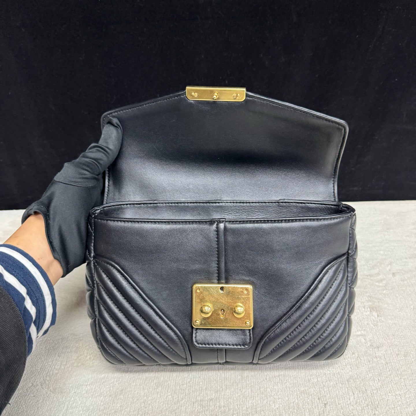 Miu Miu - Matelassé - Leather - Black - (small)