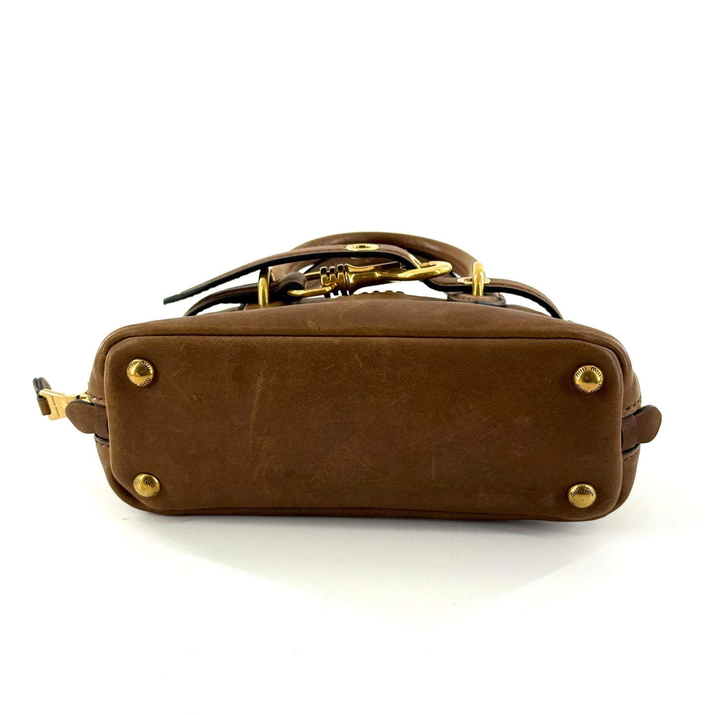 Miu Miu - Mini Dome Bag - Leather - Brown - (mini)