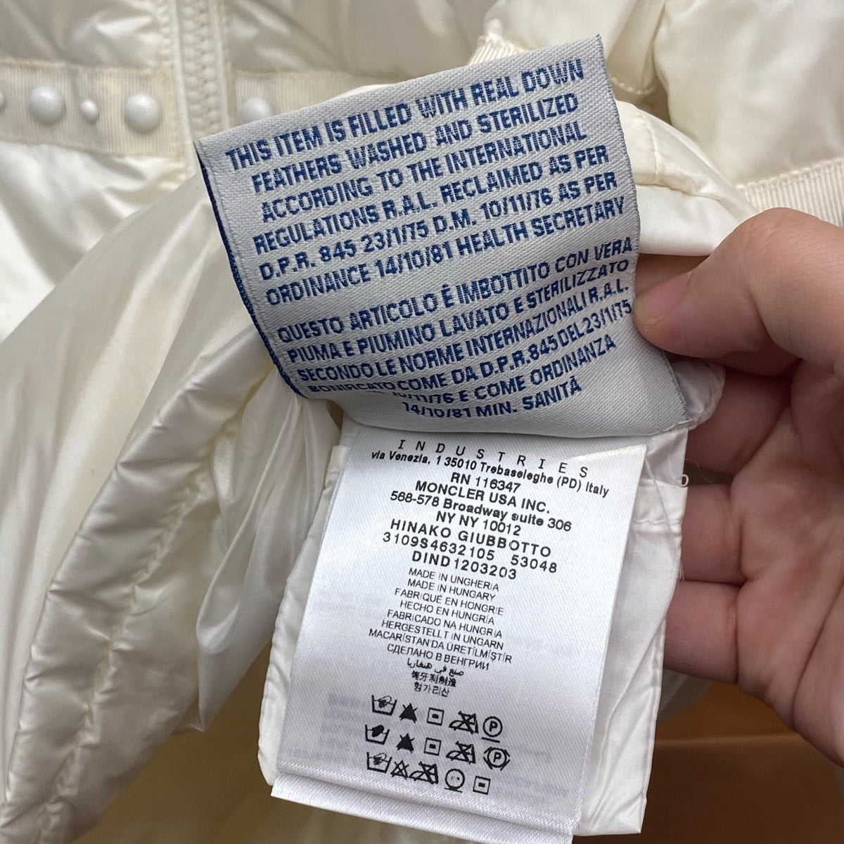 Moncler - Hinako - Polyamide - White - (0)