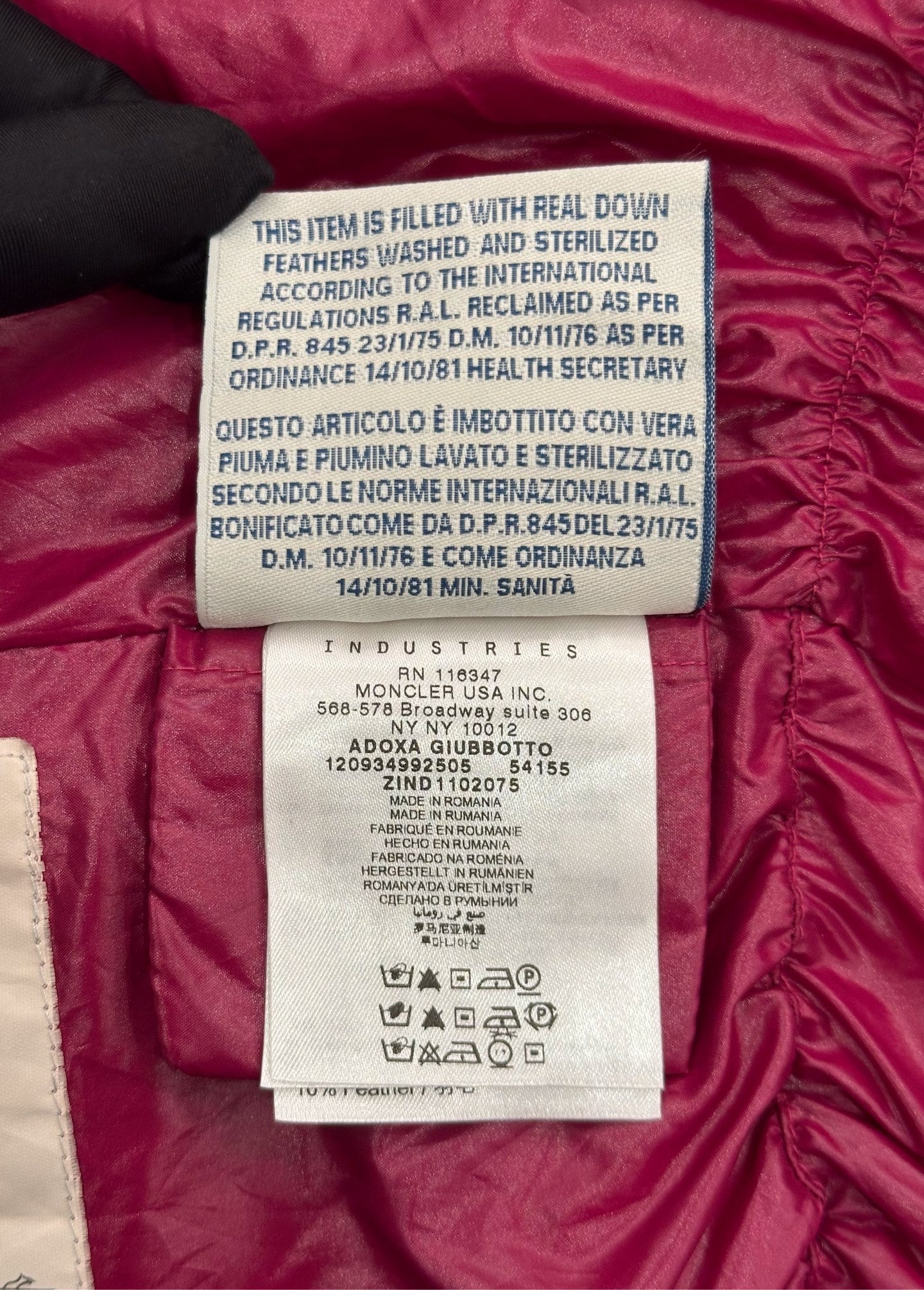 Moncler - Other - Polyamide - Pink - (1)