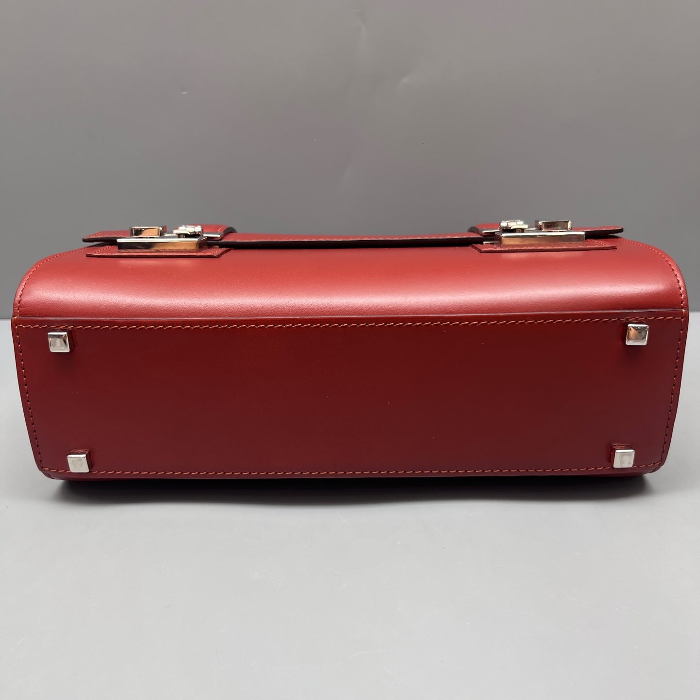 Moynat - Cabotin Doctor Bag - Smooth calfskin leather - Burgundy - (small)