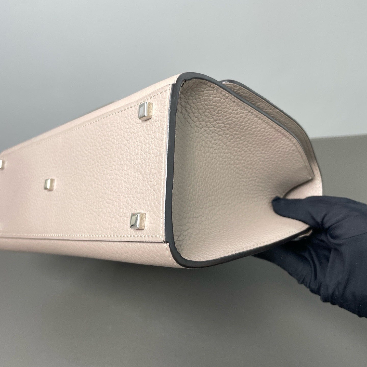 Moynat - Rejane - Pebbled leather - Grey - (medium)