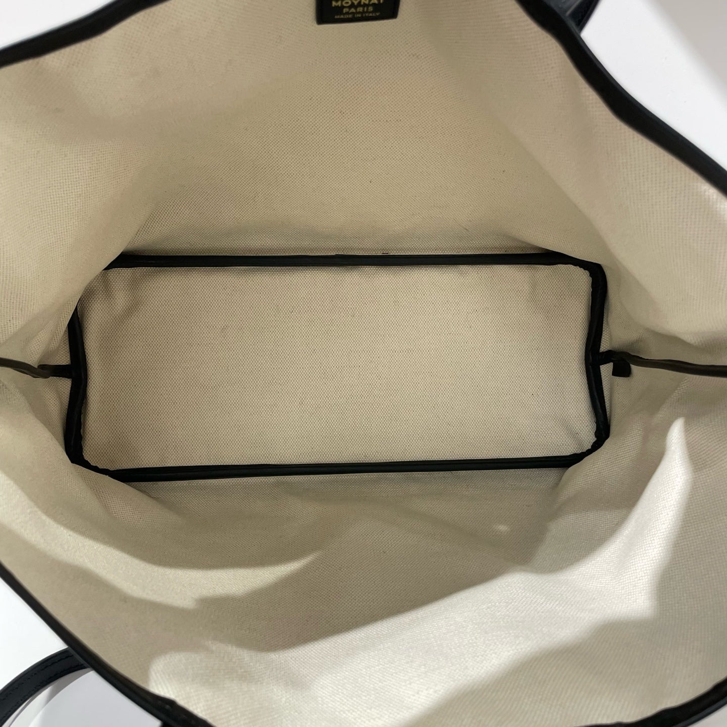 Moynat - Small Monogram Striped Tote Shopping Bag - Coated canvas with leather trim - Black, Gold, Orange, Blue - (Small)