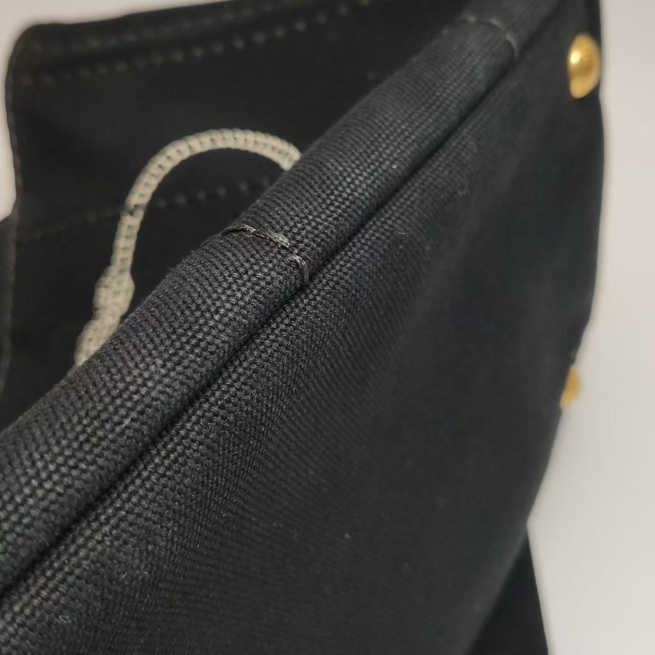 Prada - Canapa Tote - Canvas - Black-Grey - (small)