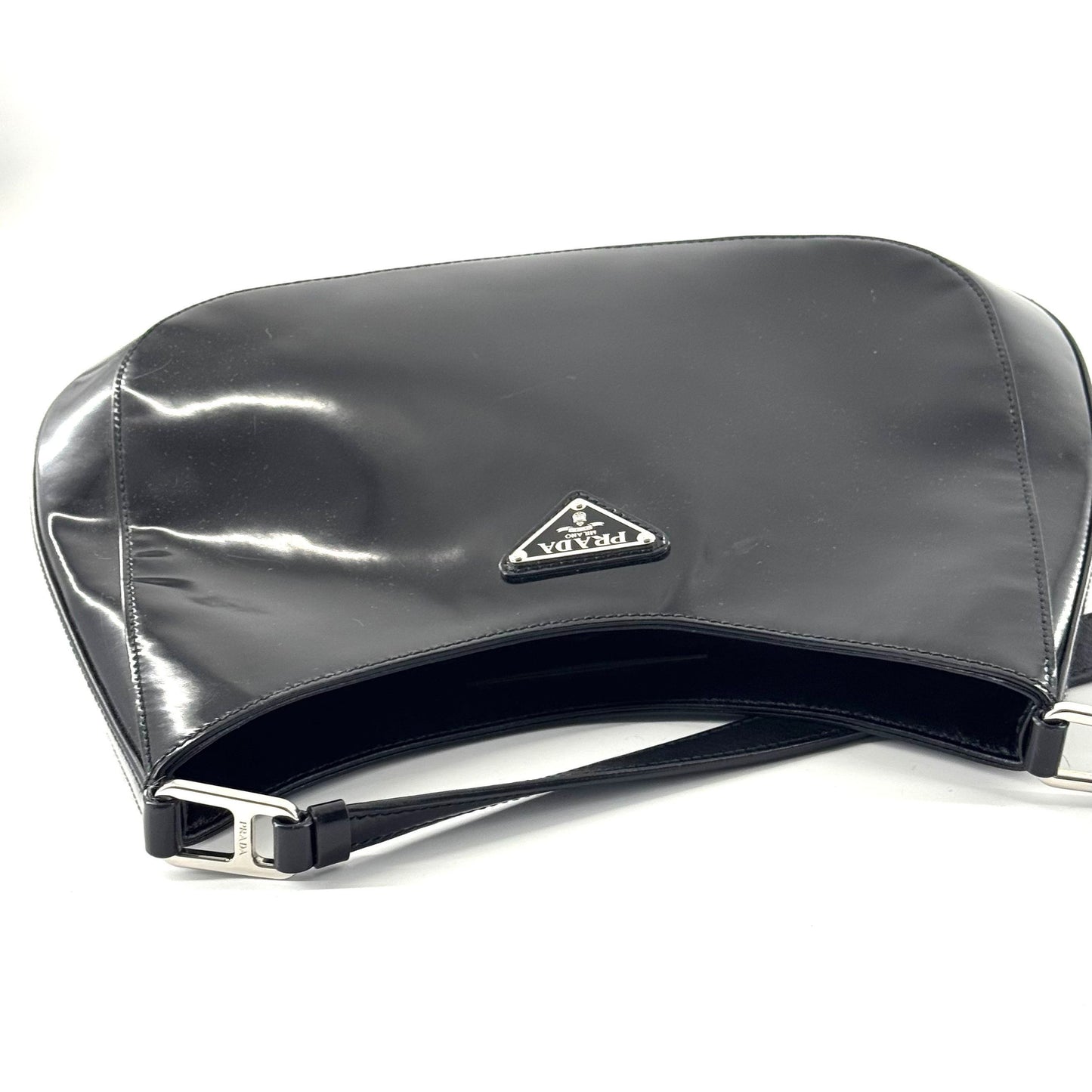 Prada - Cleo hobo - Patent leather - Black - (Small)