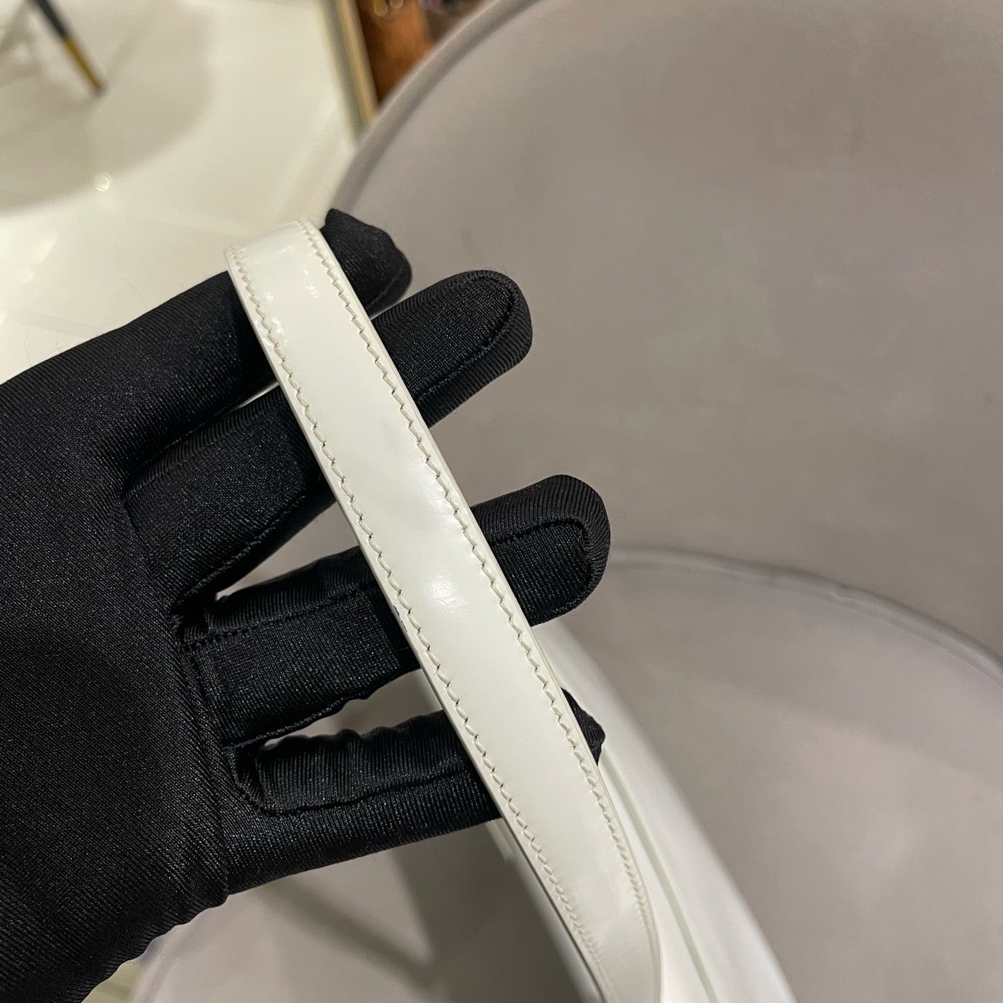 Prada - Cleo - Patent leather - White - (Mini)
