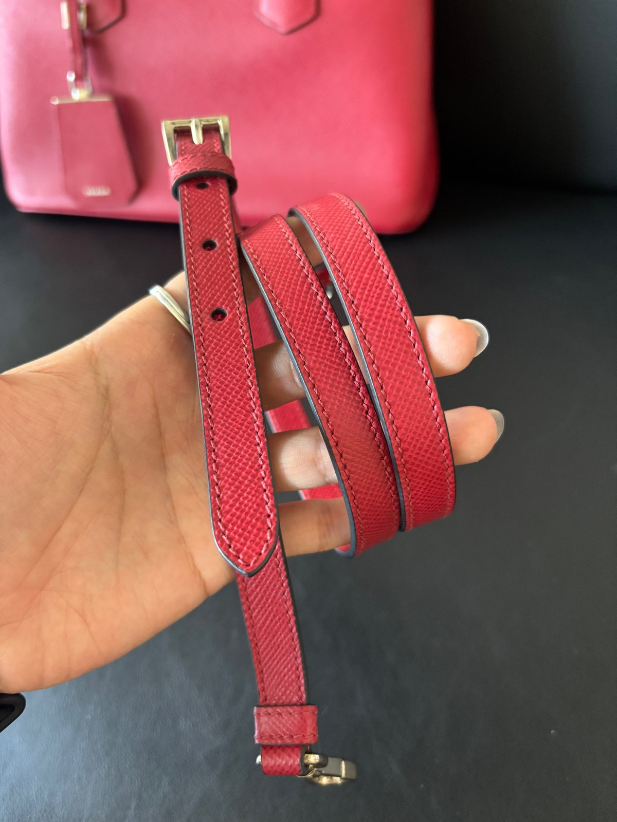 Prada - Galleria - Leather - Red - (Medium)