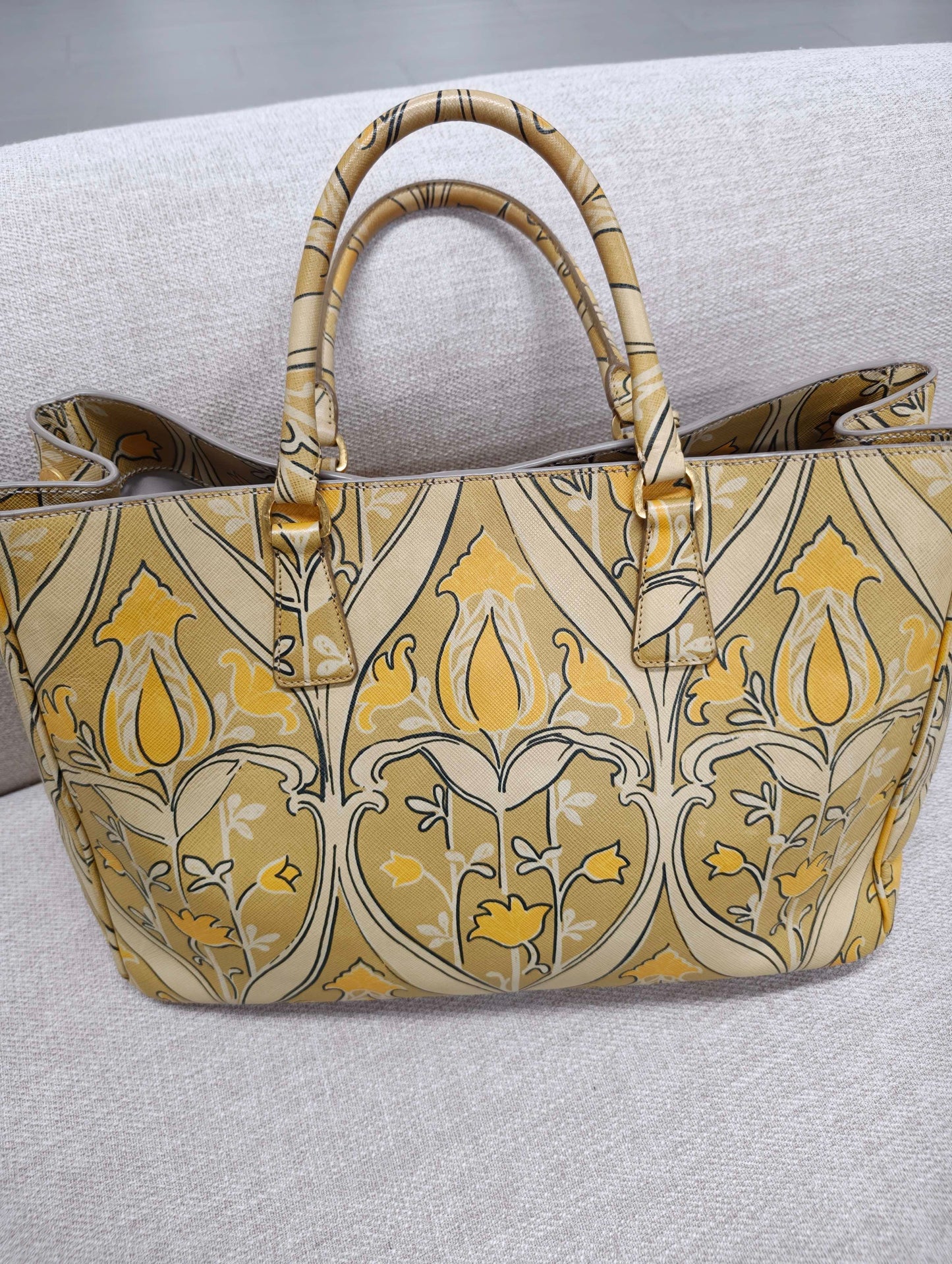 Prada - Galleria - Leather - Yellow - (Other)