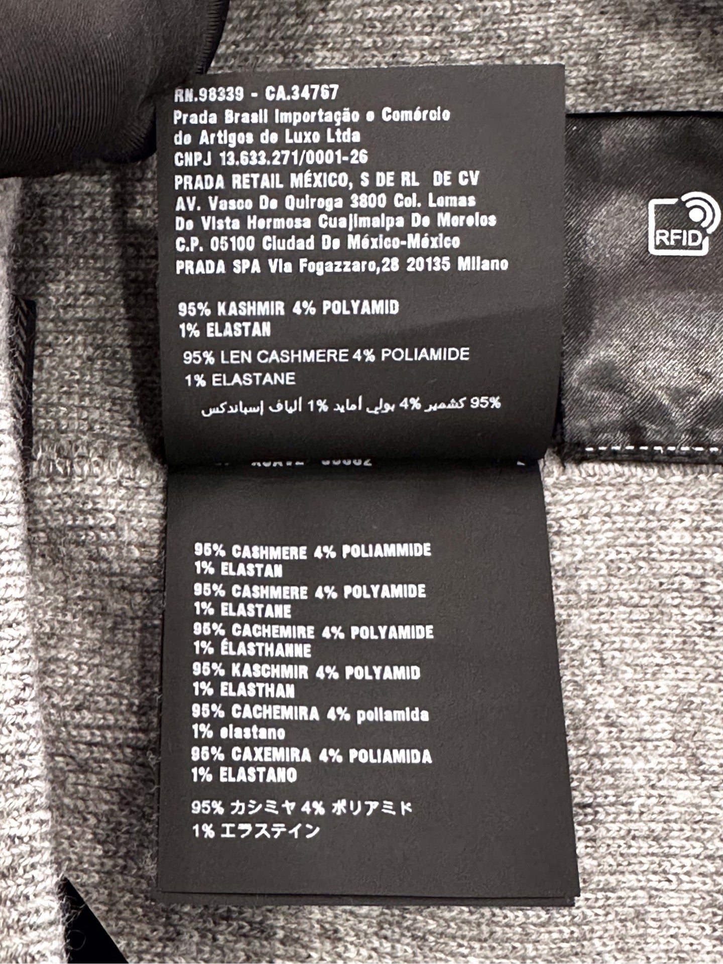 Prada - Other - Cashmere - Grey - (52)