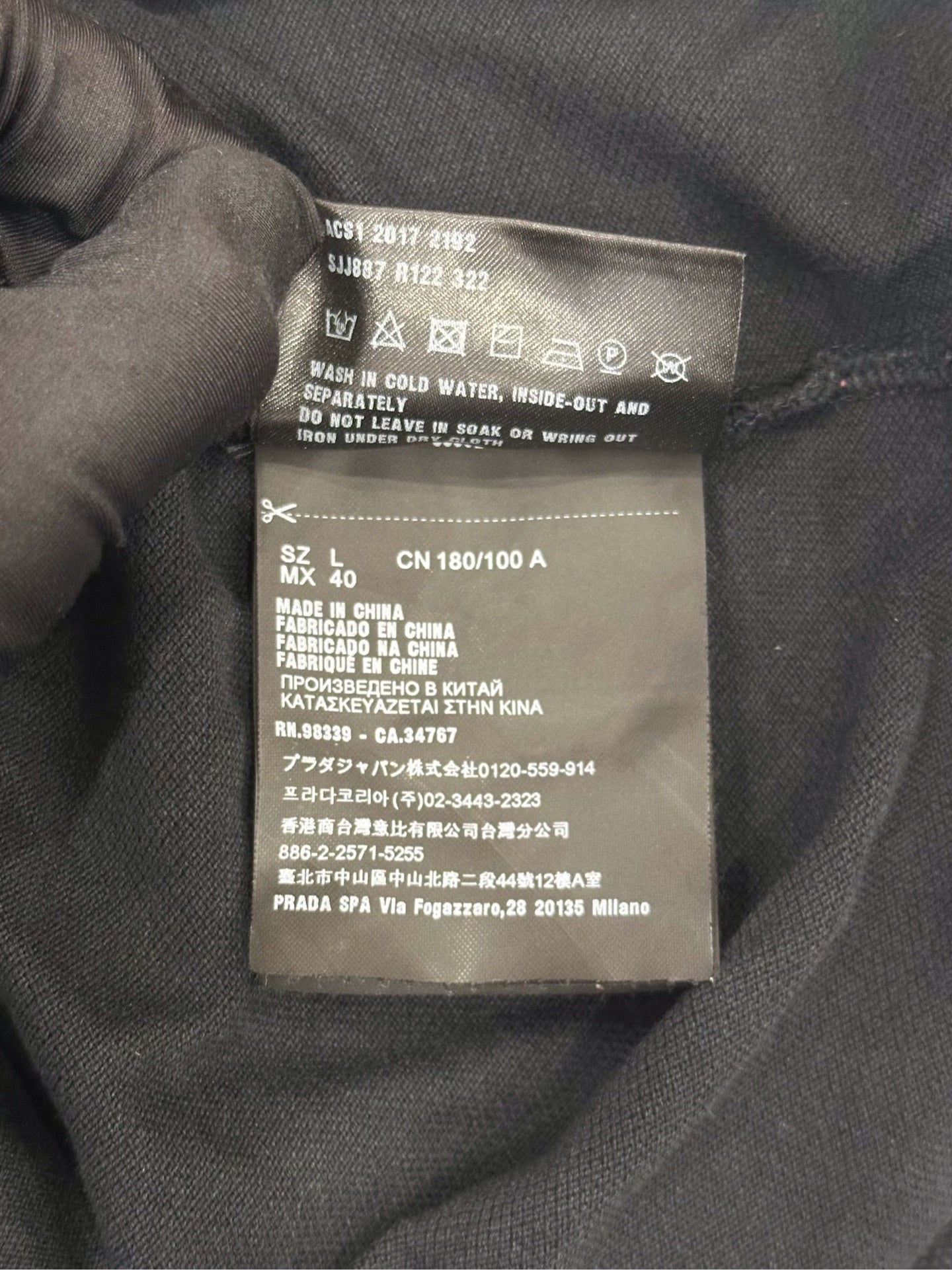 Prada - Other - Cotton - Black - (L)