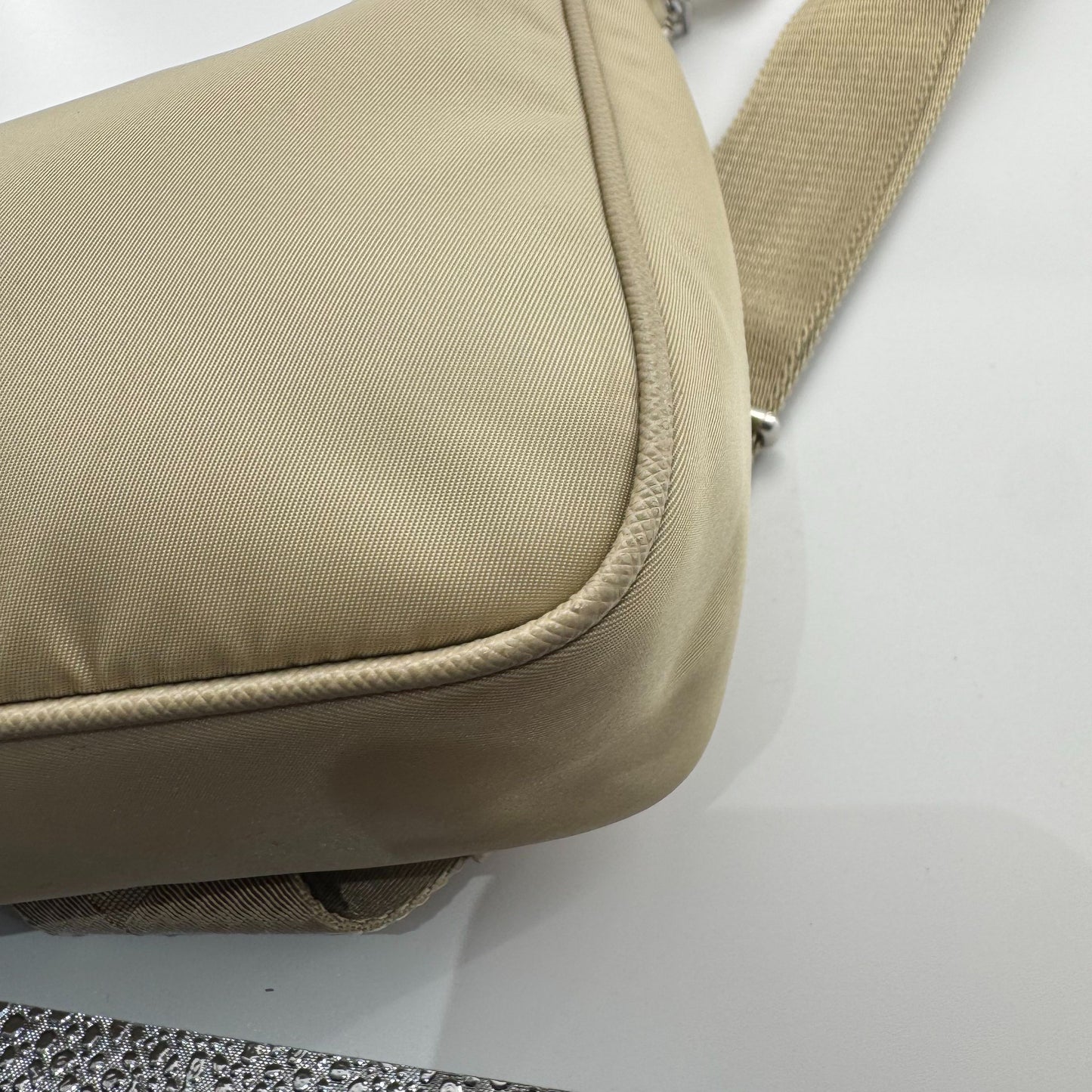 Prada - Re-Edition 2005 Shoulder Bag - Synthetic - Beige - (mini)