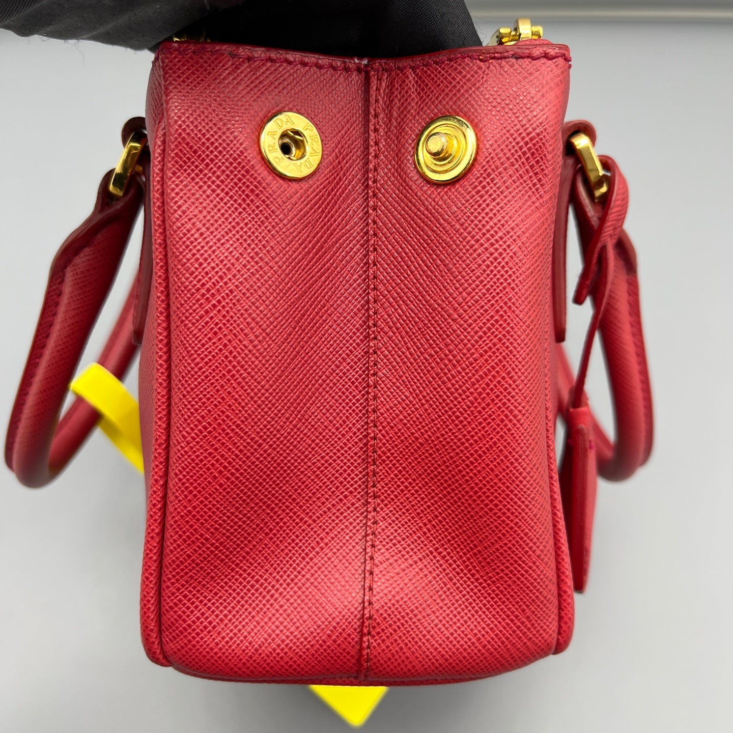 Prada - Saffiano Lux Tote Mini - Saffiano Leather - Red - (mini)