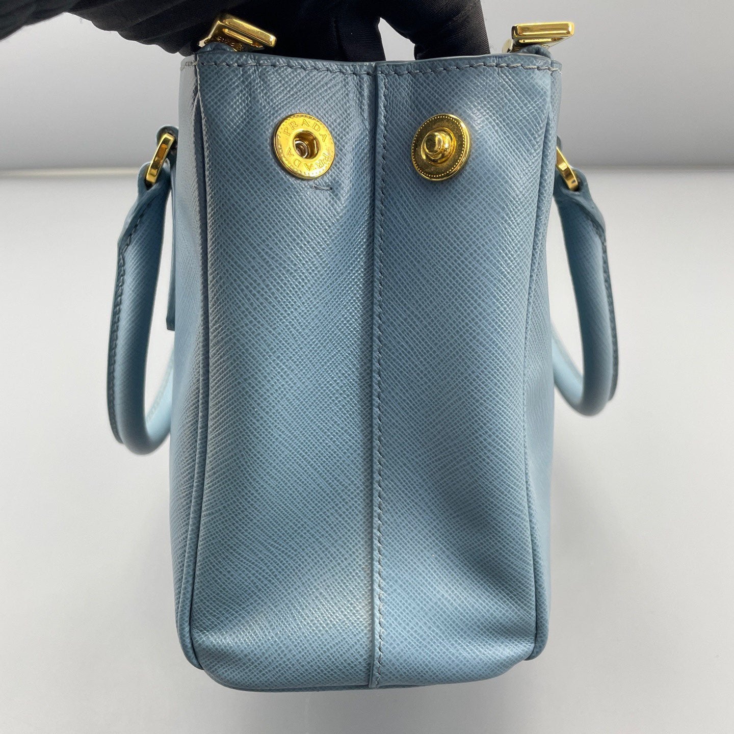 Prada - Saffiano Lux Tote - Saffiano leather - Blue - (small)
