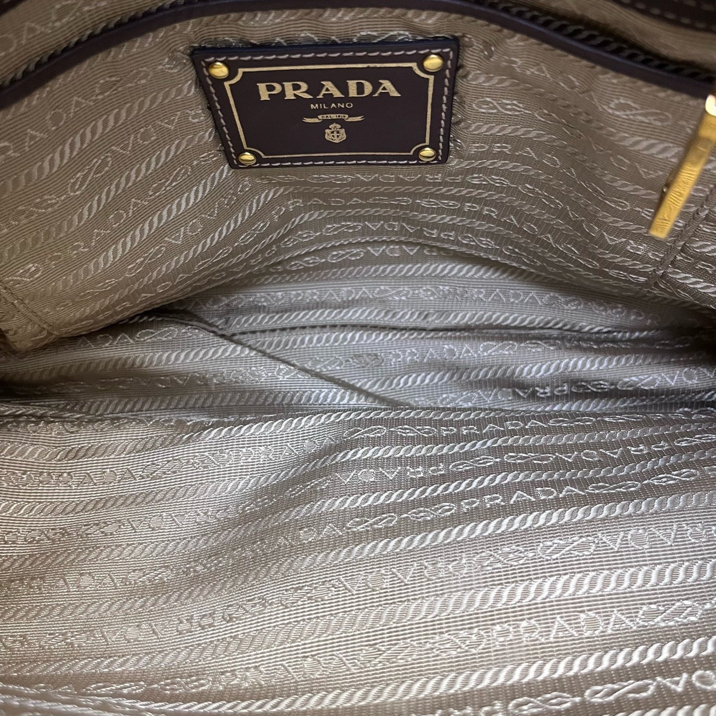 Prada - Tote Bag - Cloth - Beige - (Medium)