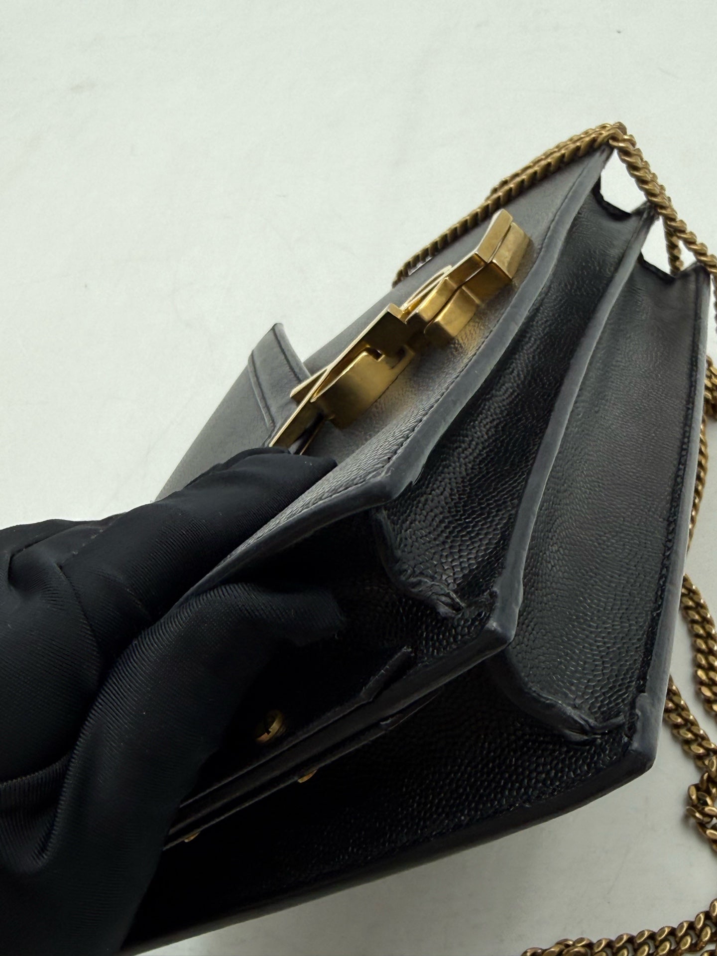 Saint Laurent - Cassandra - Leather - Black - (mini)