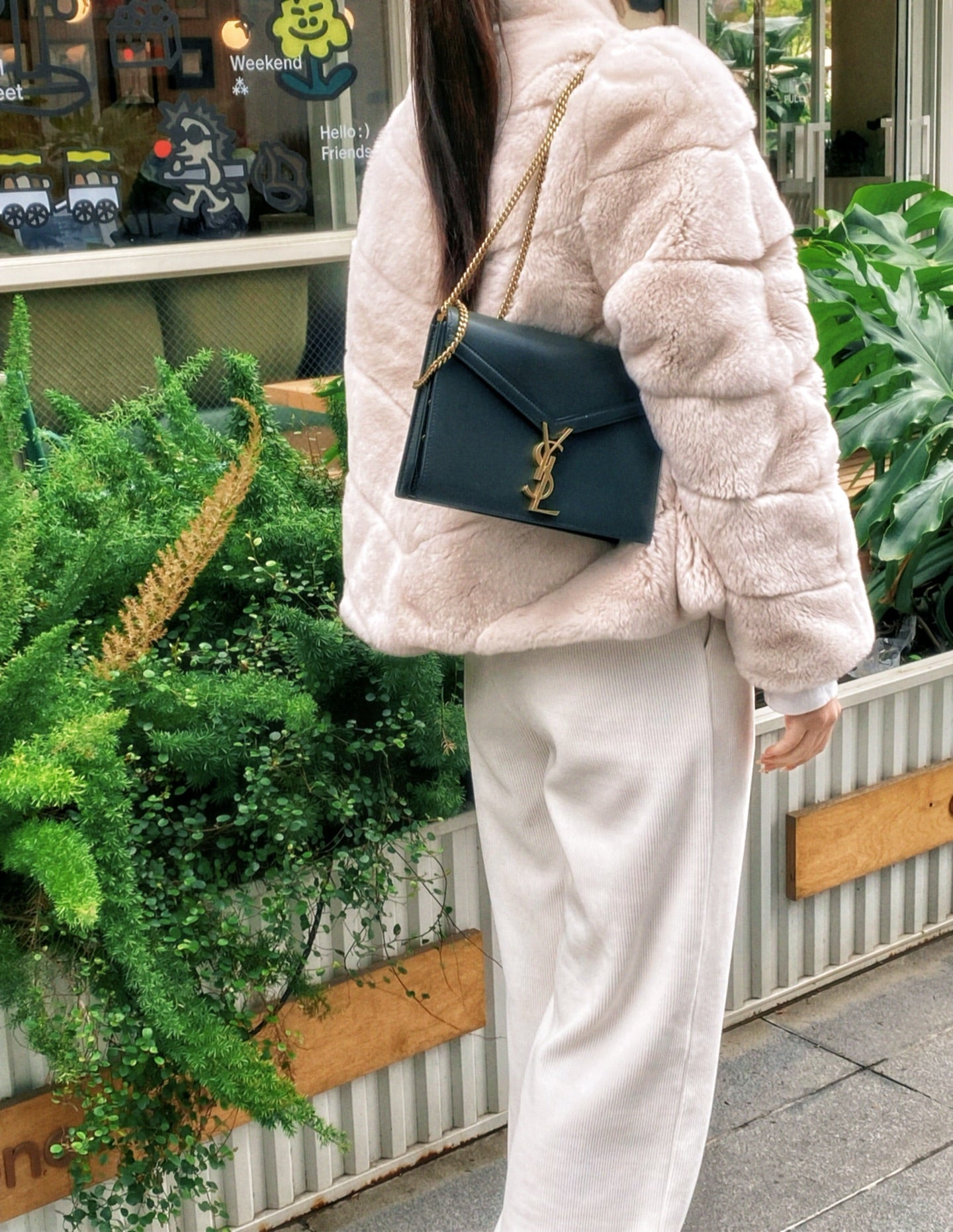 Saint Laurent - Cassandra - Leather - Green - (small)