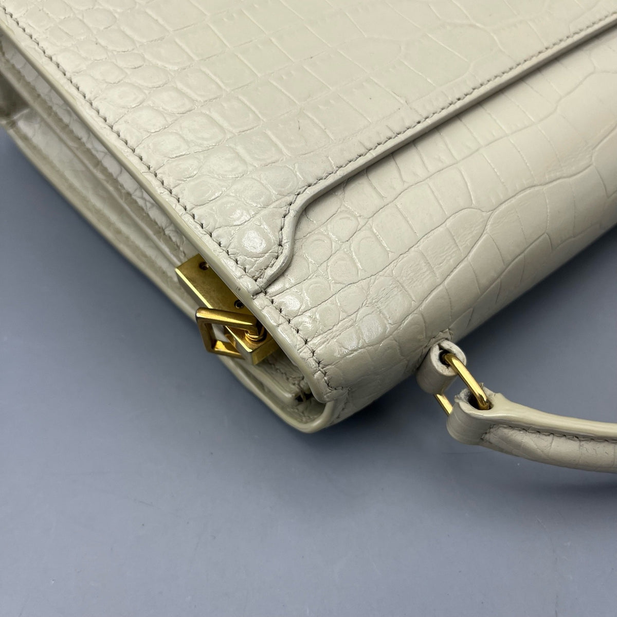 Saint Laurent - Cassandra - Leather - White - (small)