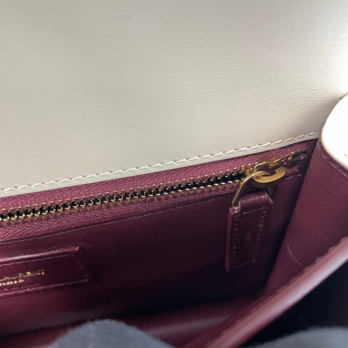 Saint Laurent - Cassandra - Leather - White - (small)
