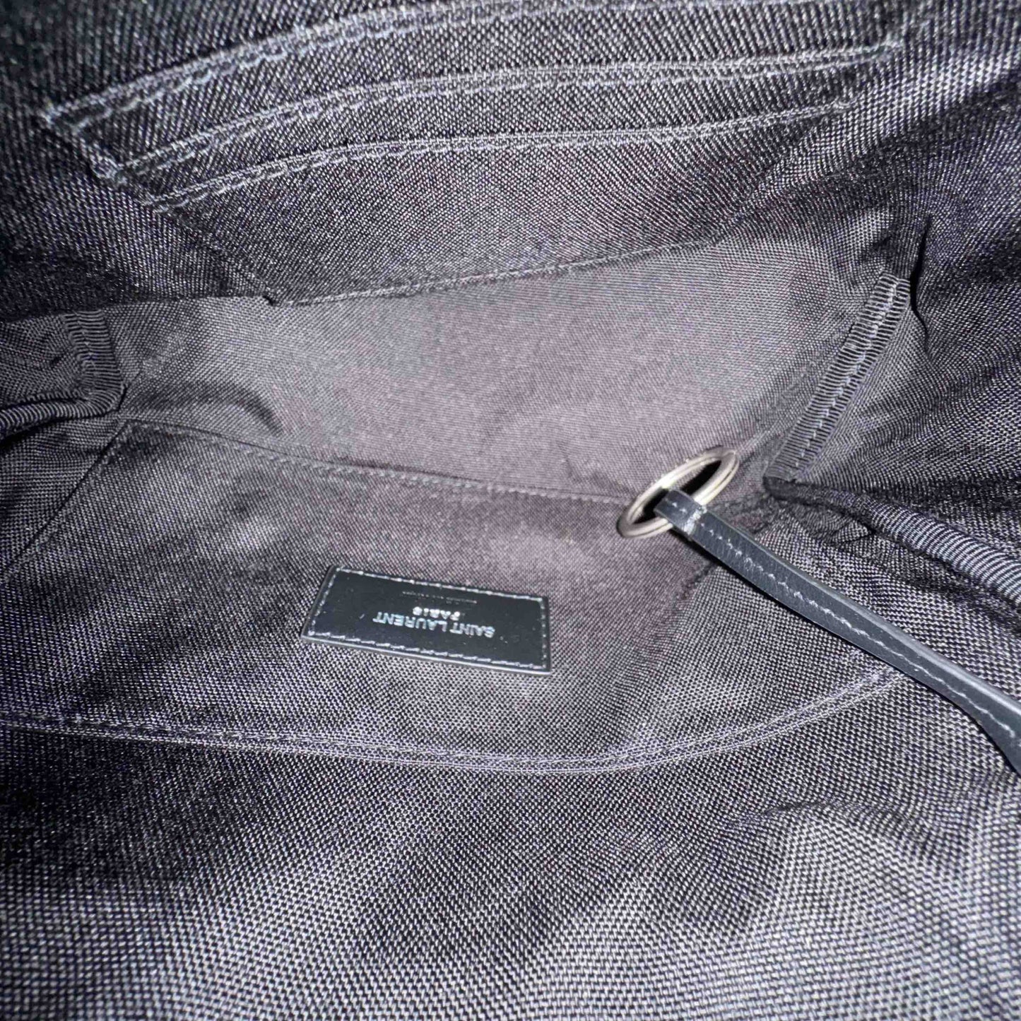 Saint Laurent - City Belt Bag - Canvas with leather trim - Black - (Small)