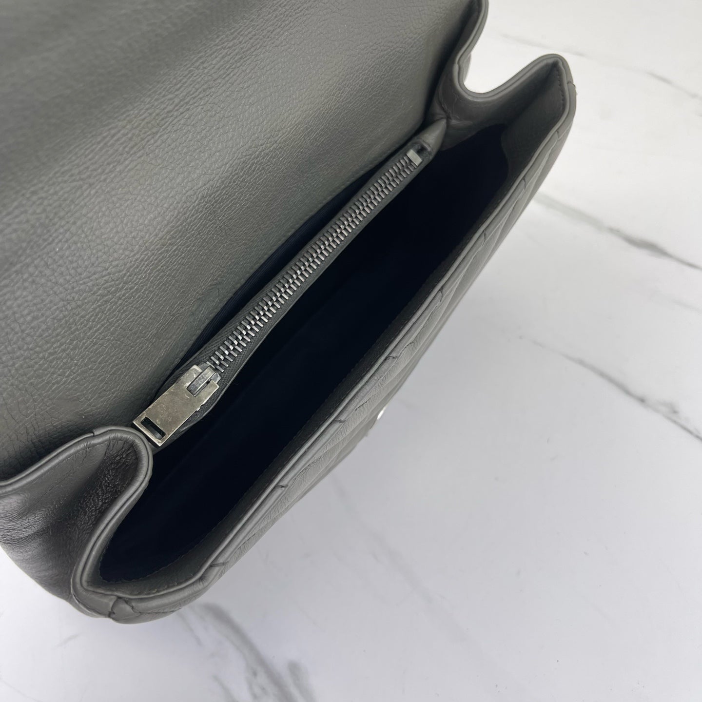 Saint Laurent - College - Leather - Grey - (Small)