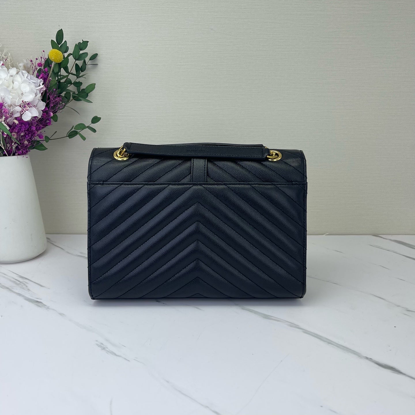 Saint Laurent - Envelope - Leather - Black - (medium)