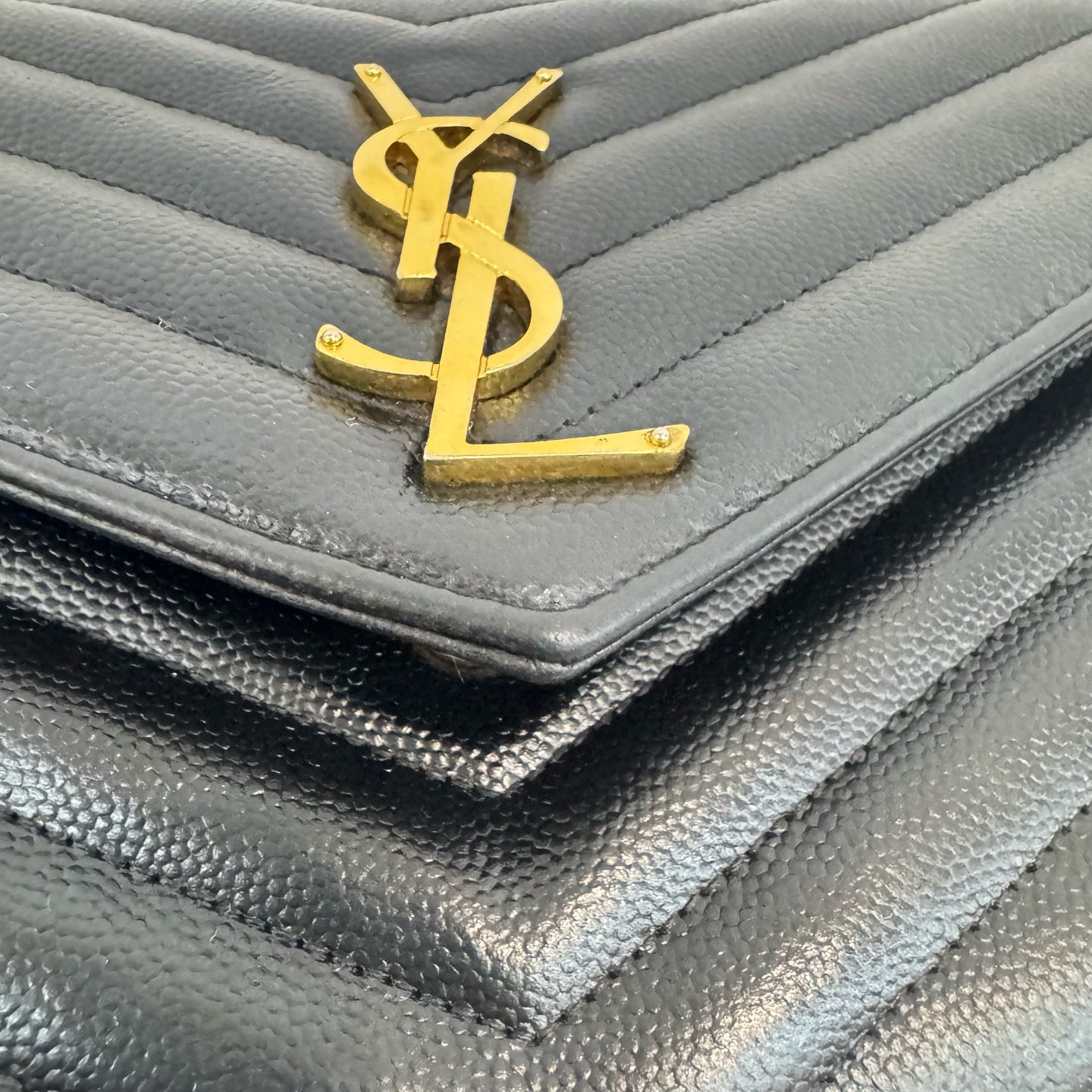 Saint Laurent - Envelope - Leather - Black - (mini)