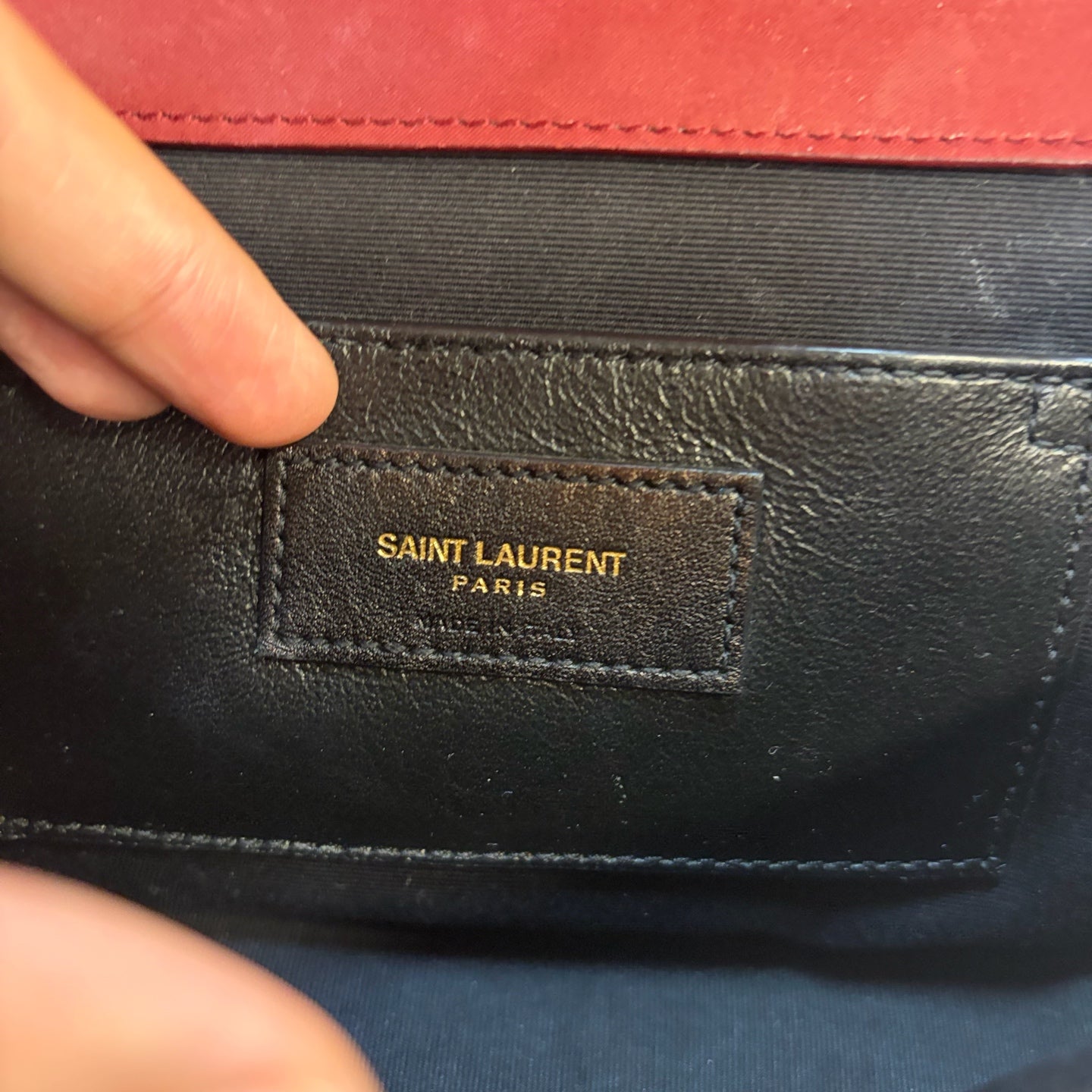 Saint Laurent - Envelope - Synthetic - Red - (medium)