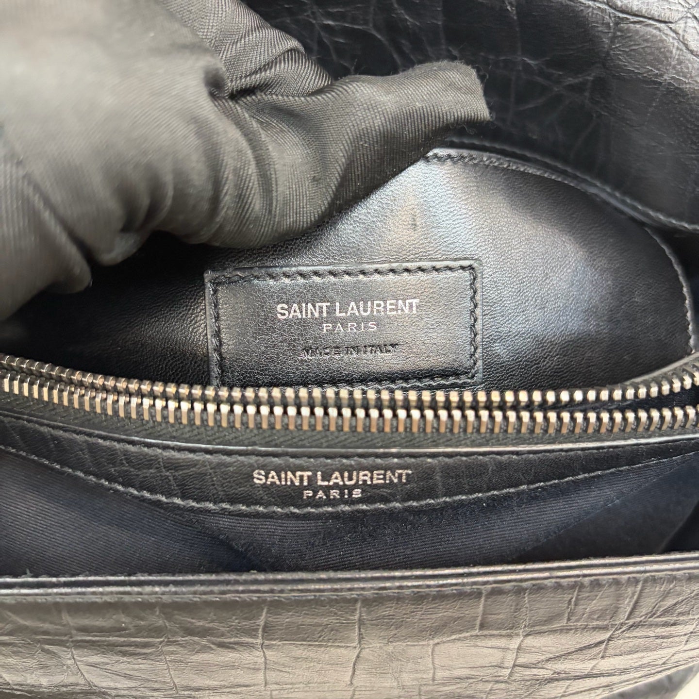 Saint Laurent - Hollywood - Leather - Black - (medium)