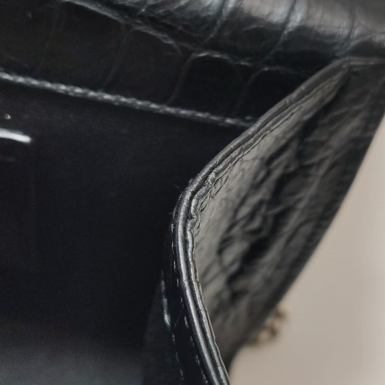 Saint Laurent - Kate - Leather - Black with Silver-Tone Hardware - (small)