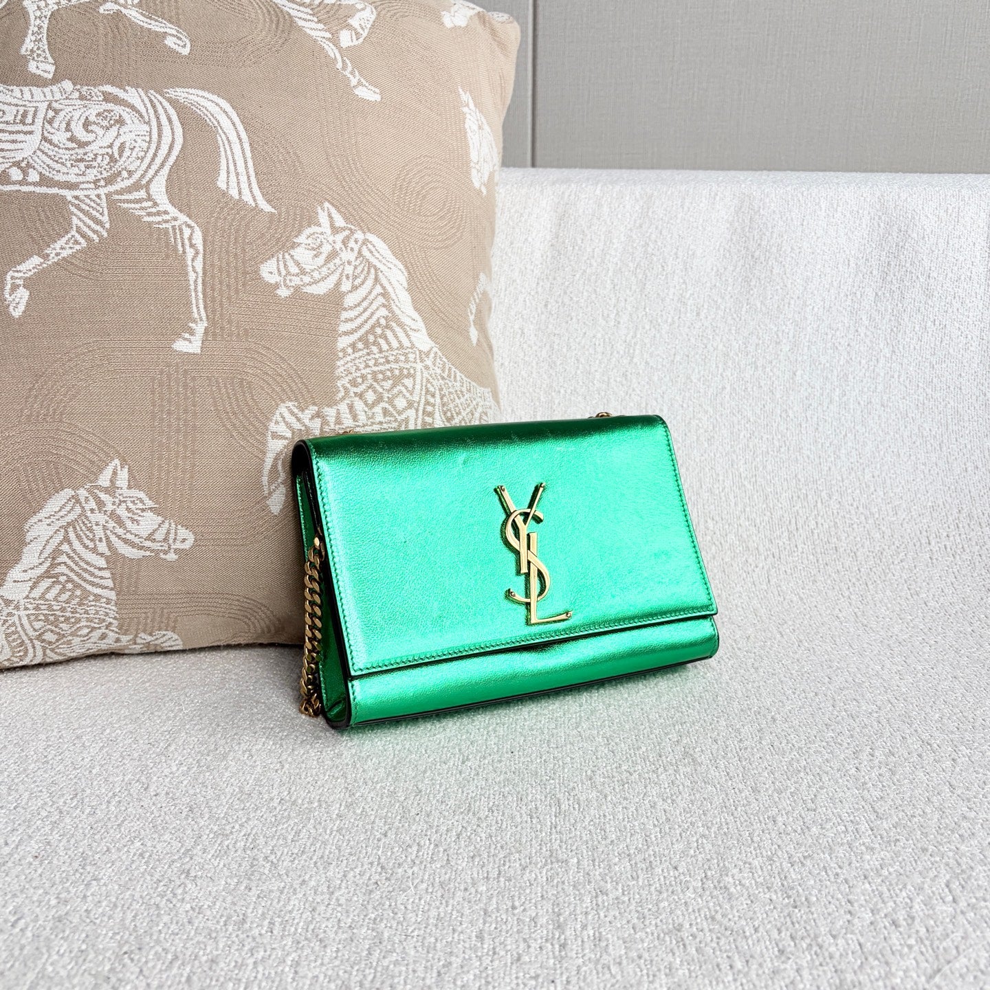 Saint Laurent - Kate - Leather - Green - (Mini)