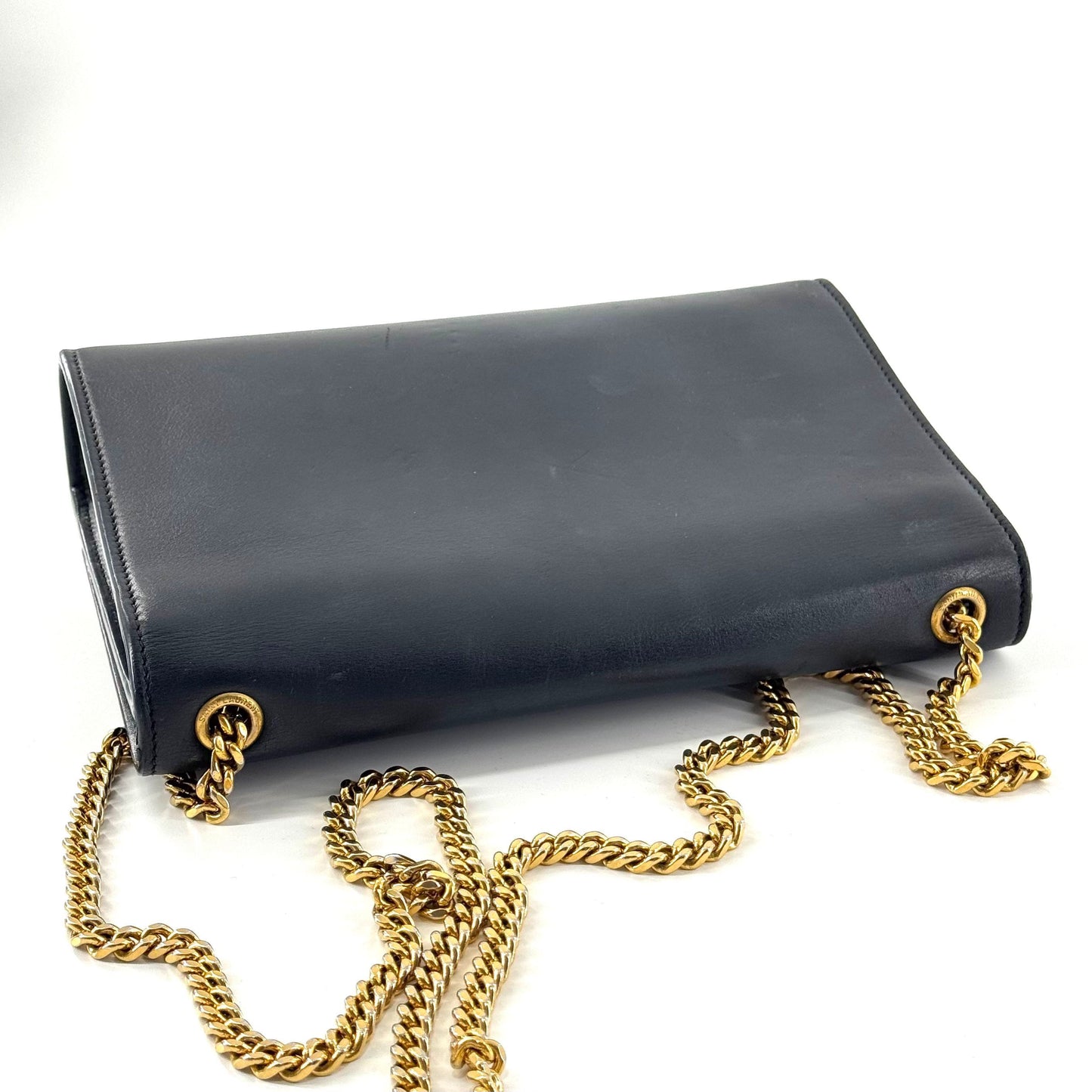 Saint Laurent - Kate Medium Tassel Envelope Bag - Leather - Black with Gold-Tone Hardware - (Medium)