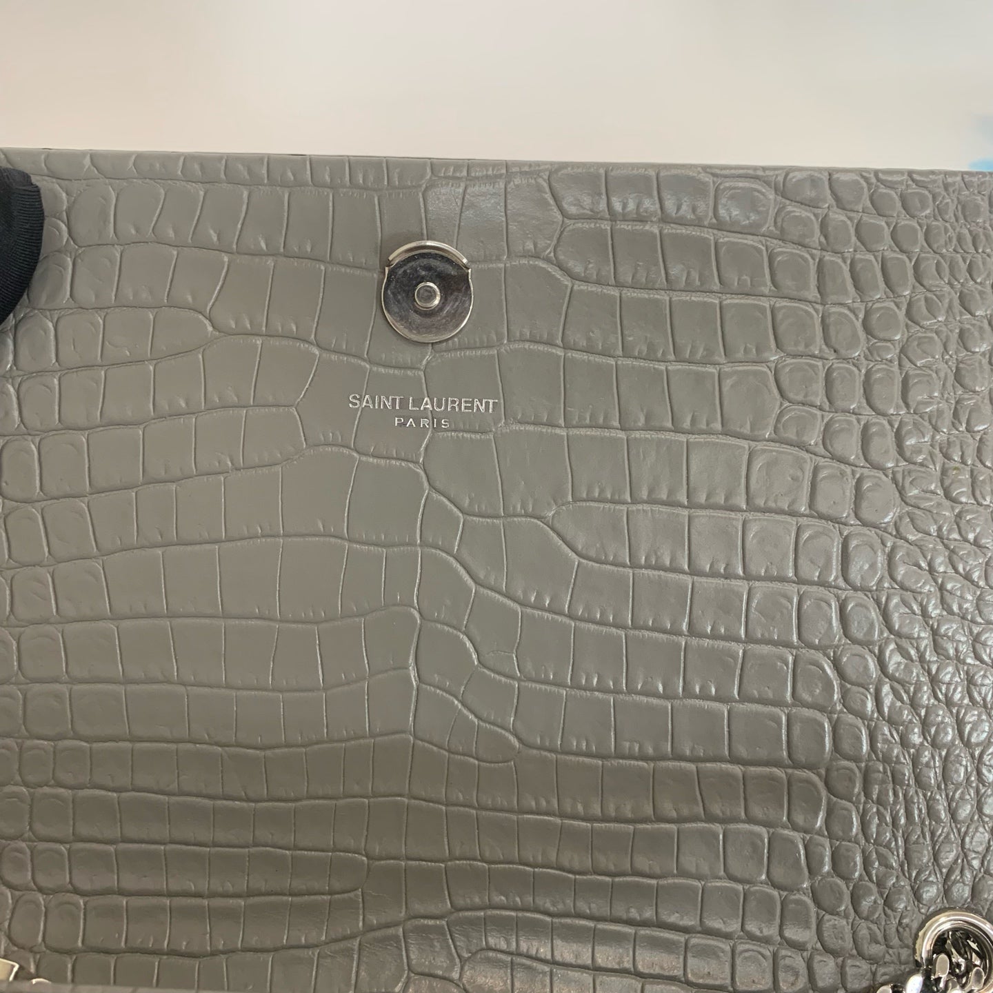 Saint Laurent - Kate - Patent leather - Grey - (small)