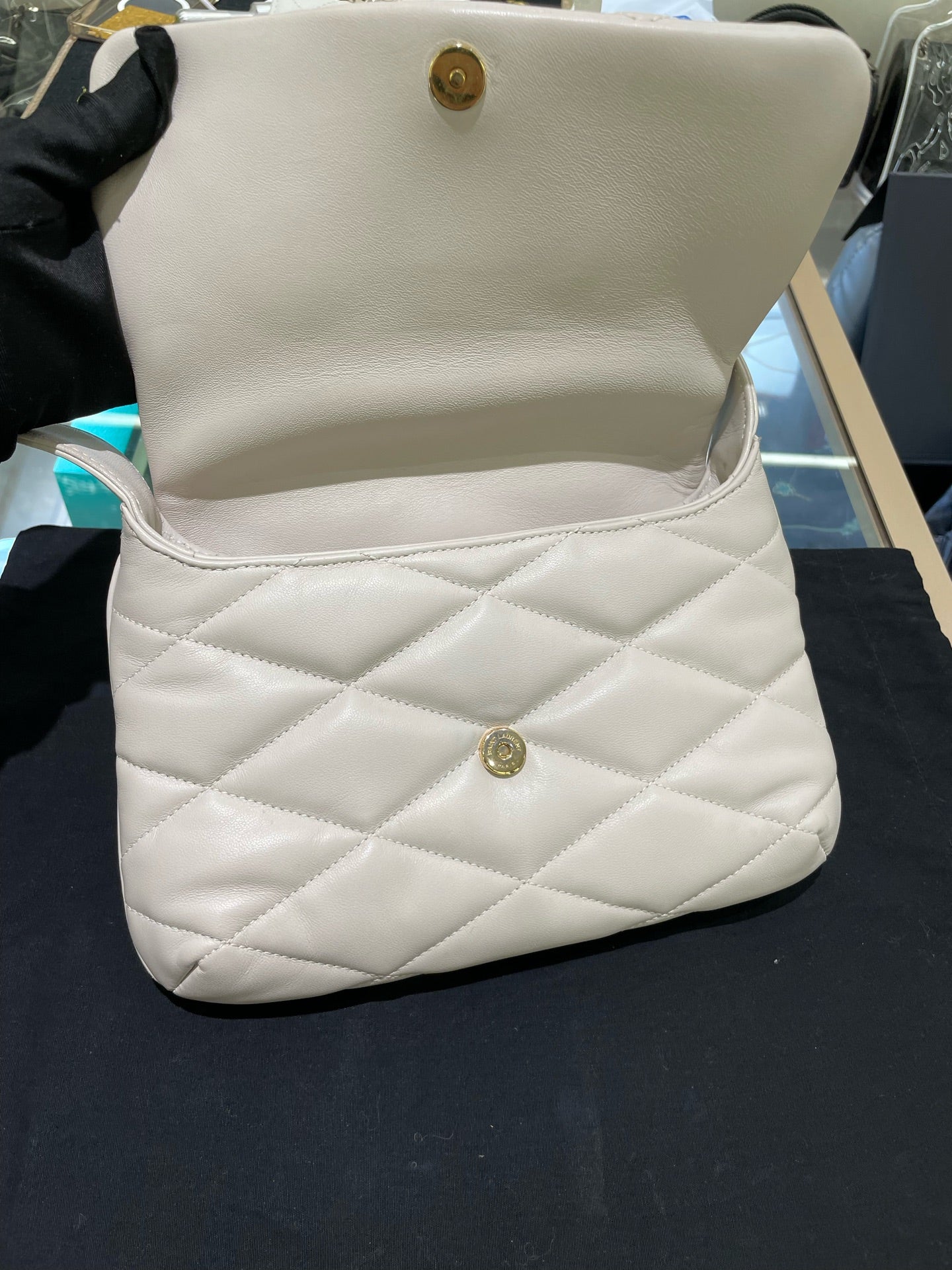 Saint Laurent - LE 5 A 7 - Leather - White - (small)