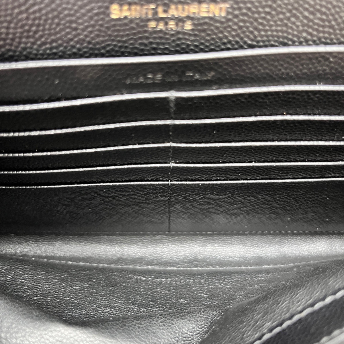 Saint Laurent - Monogram Envelope Chain Bag - Leather - Black - (mini)