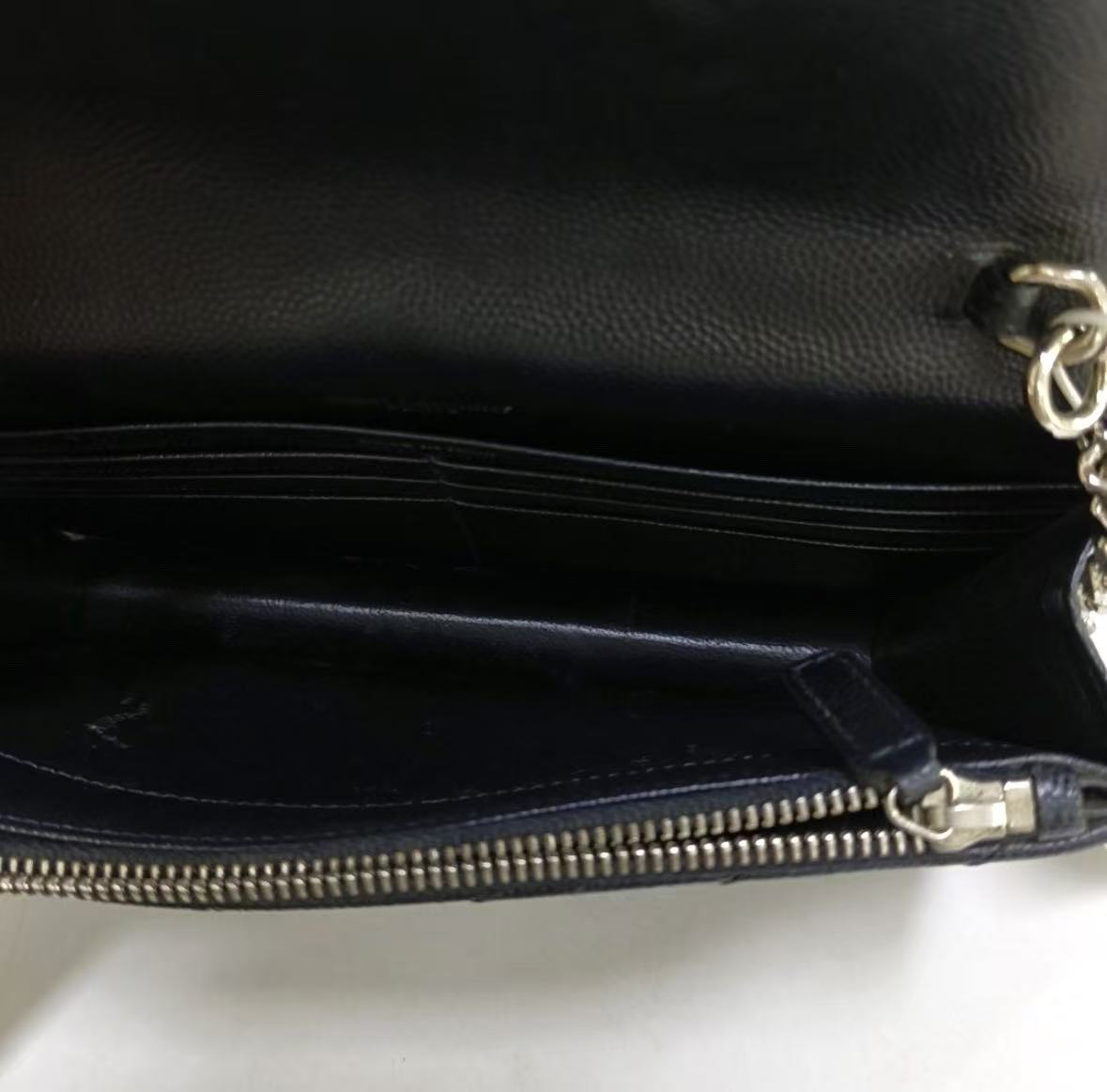 Saint Laurent - Monogram WOC - Cowhide leather - Black - (mini)