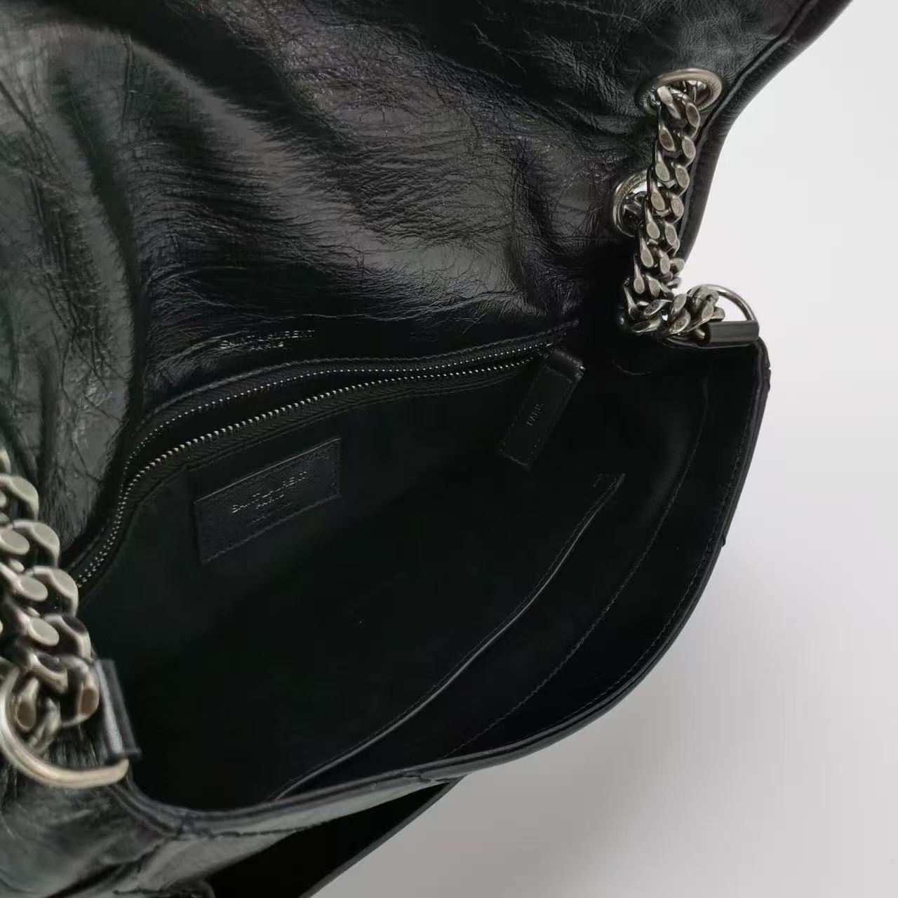 Saint Laurent - Niki - Cowhide leather - Black - (medium)
