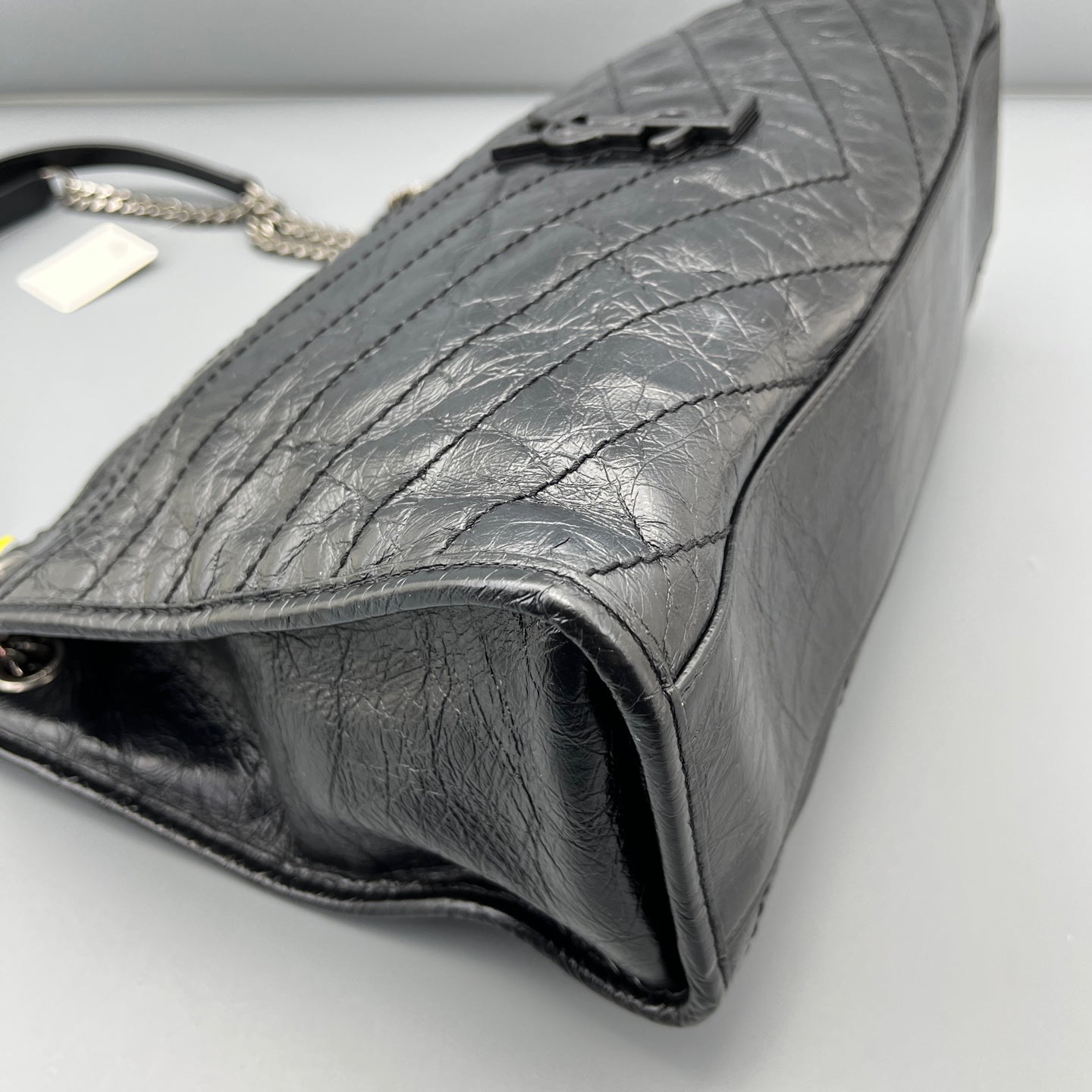 Saint Laurent - Niki - Crinkled vintage leather - Black - (Small)
