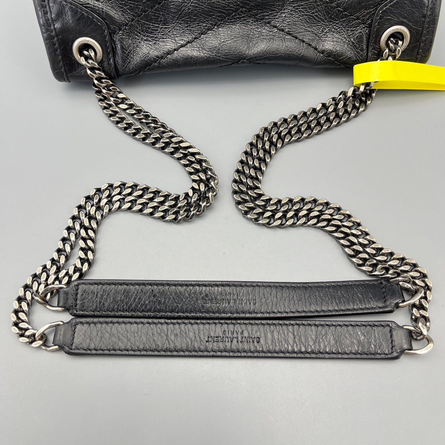 Saint Laurent - Niki - Crinkled vintage leather - Black - (Small)