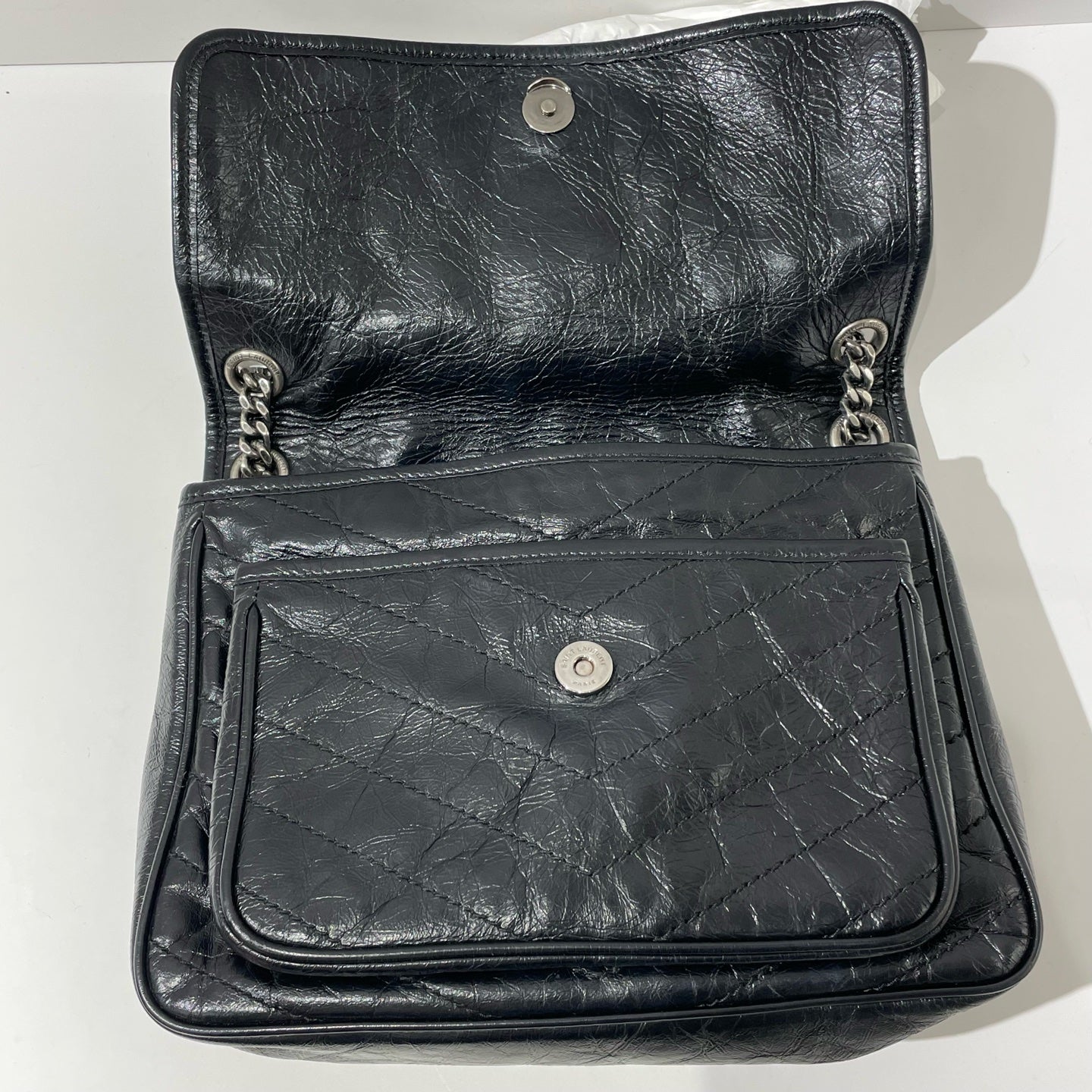 Saint Laurent - Niki - Leather - Black - (Medium)