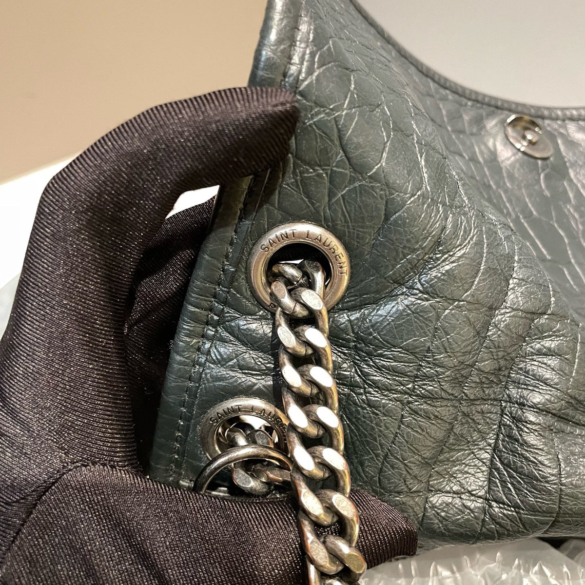 Saint Laurent - Niki - Leather - Black - (medium)