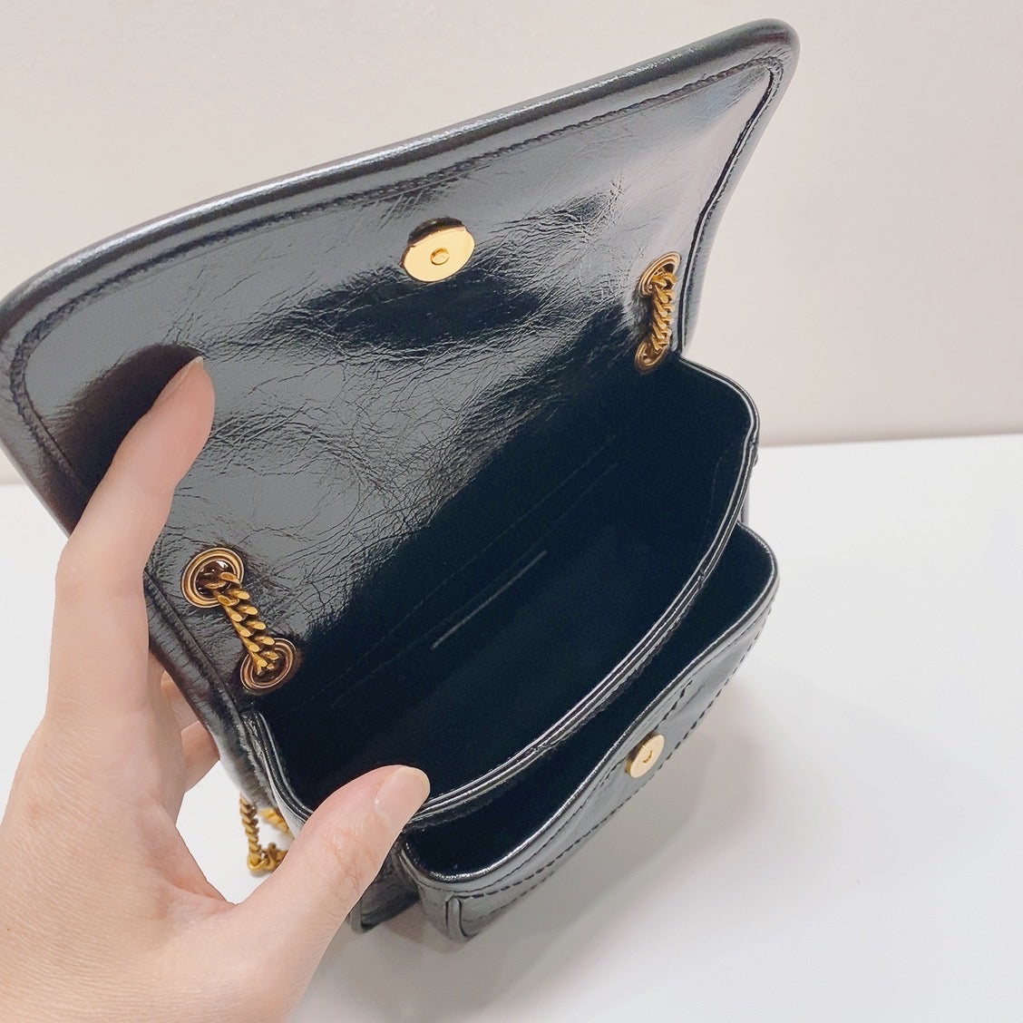 Saint Laurent - Niki - Leather - Black - (mini)