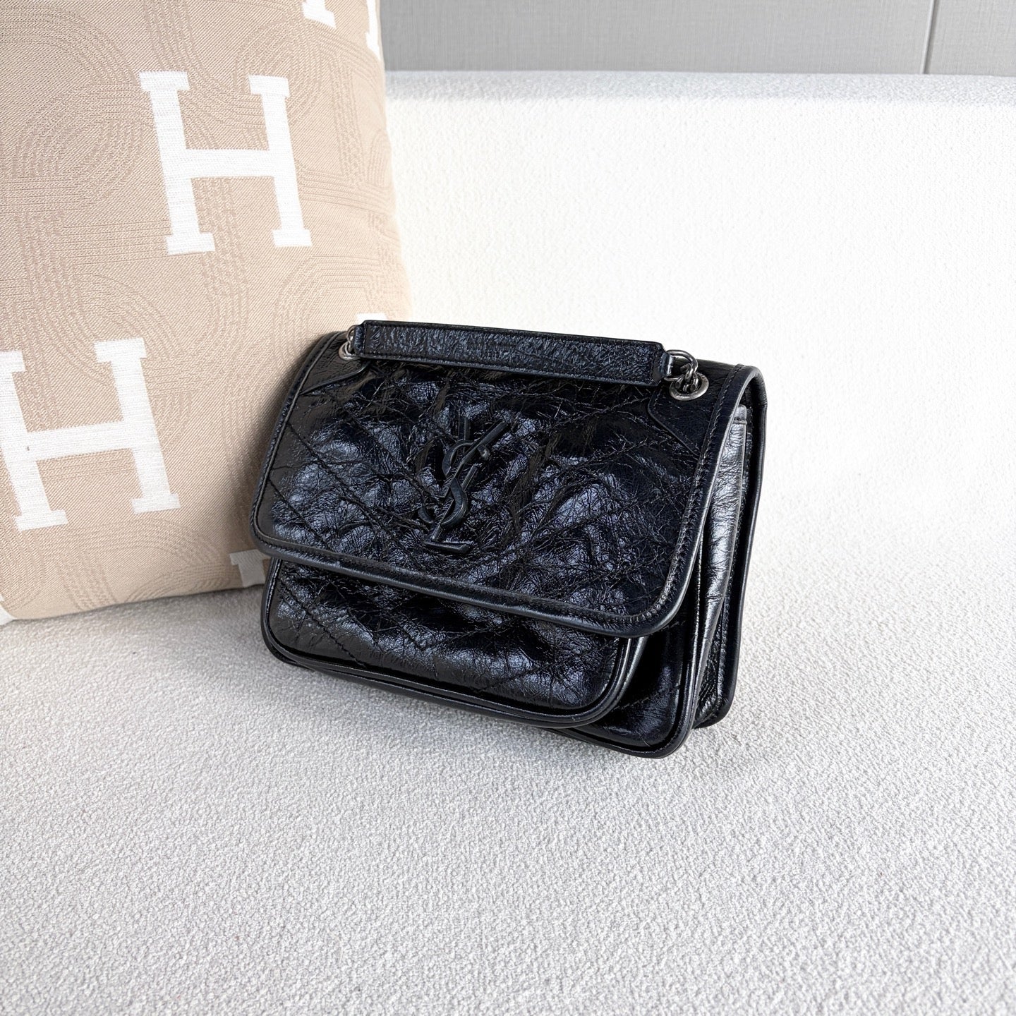Saint Laurent - Niki - Leather - Black - (small)