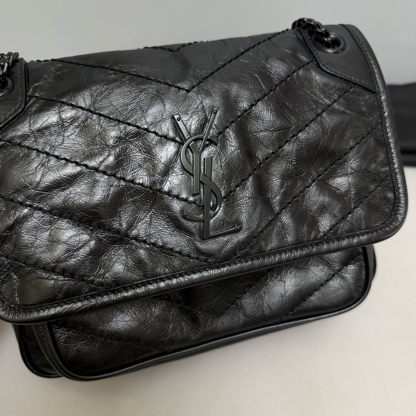 Saint Laurent - Niki - Leather - Black - (small)