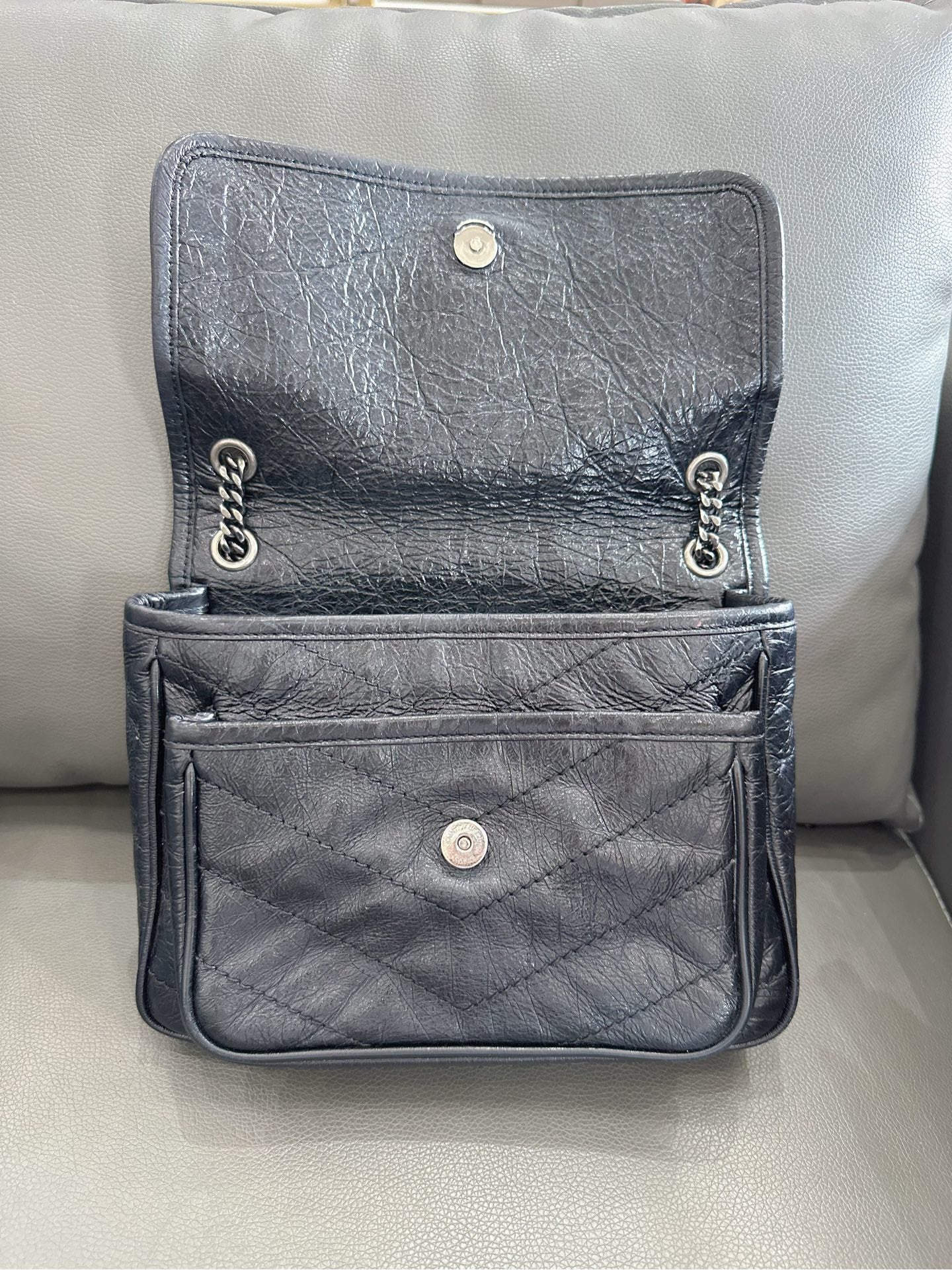 Saint Laurent - Niki - Leather - Black - (Small)