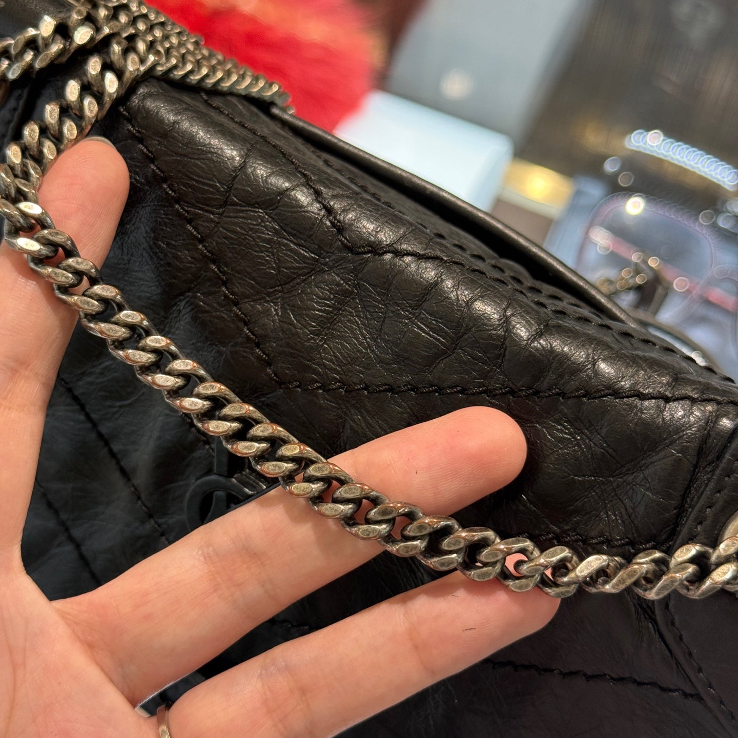 Saint Laurent - NIKI - Leather - Black - (small)