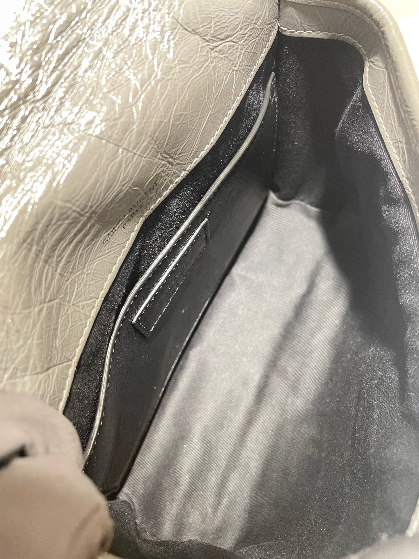 Saint Laurent - Niki - Leather - Grey - (small)