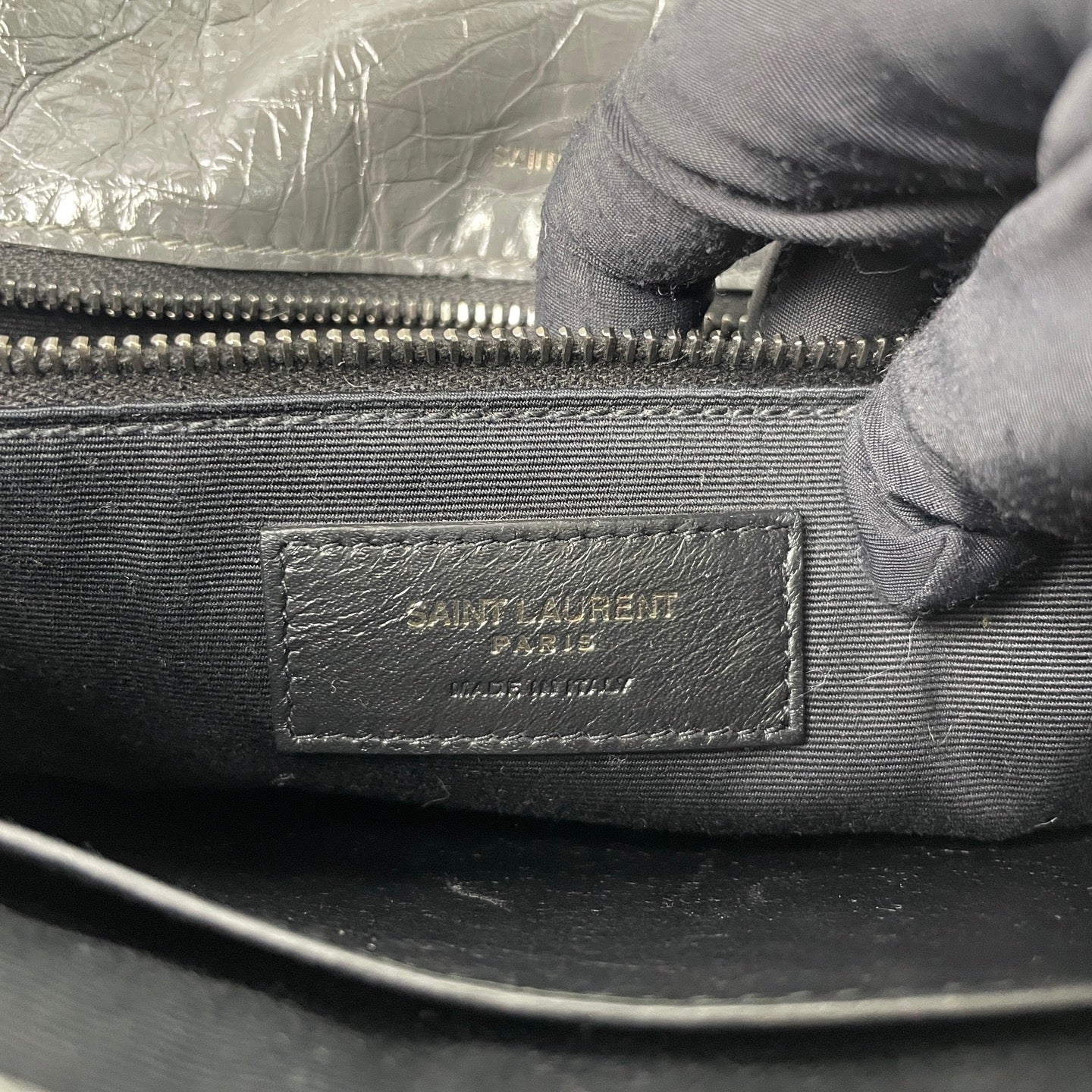 Saint Laurent - Niki - Leather - Grey - (Small)