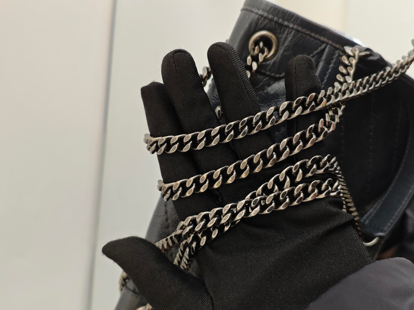 Saint Laurent - Niki - Leather - Grey - (small)