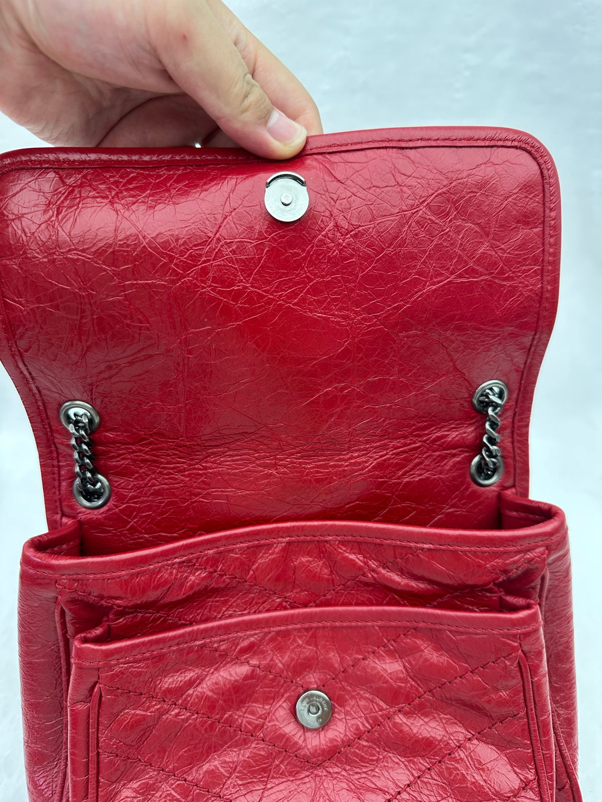 Saint Laurent - Niki - Leather - Red - (small)