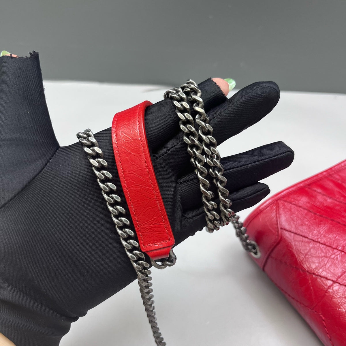 Saint Laurent - Niki - Leather - Red - (small)